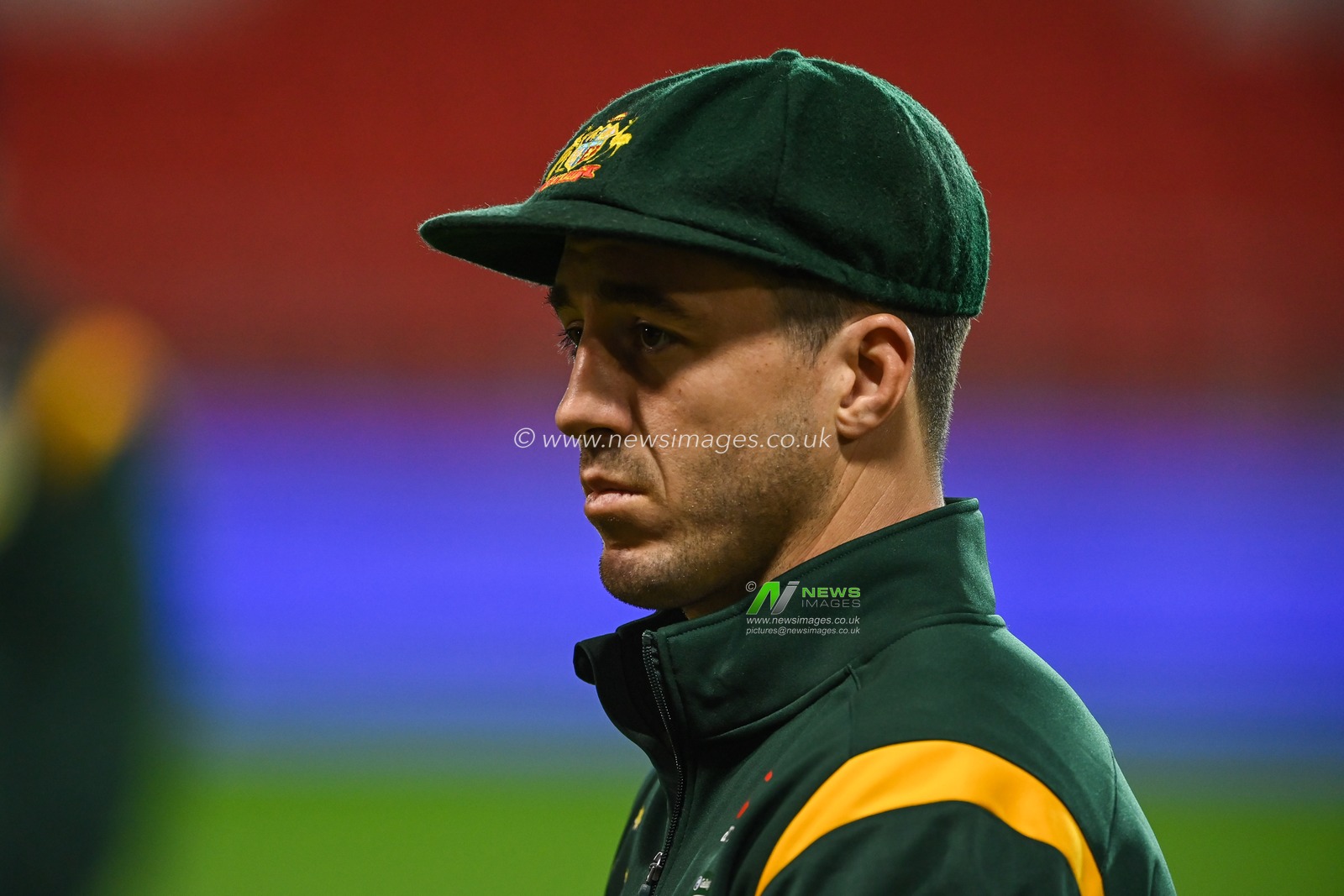 Ben Hunt of Australia during the pre game pitch inspection ahead of the Rugby League World Cup 2021 match Australia vs Italy at Totally Wicked Stadium, St Helens, United Kingdom, 29th October 2022

(Photo by Craig Thomas/News Images)