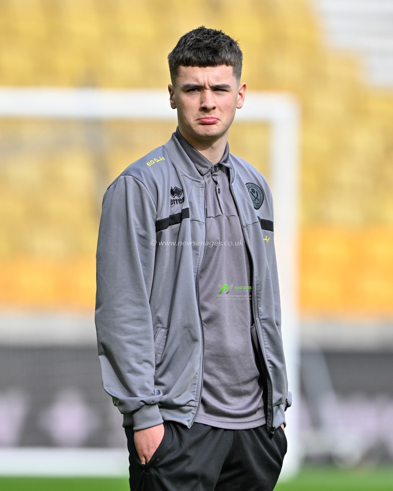 James McAtee of Sheffield United inspects the pitch ahead of the match, during the Premier League match Wolverhampton Wanderers vs Sheffield United at Molineux, Wolverhampton, United Kingdom, 25th February 2024

(Photo by Cody Froggatt/News Images)