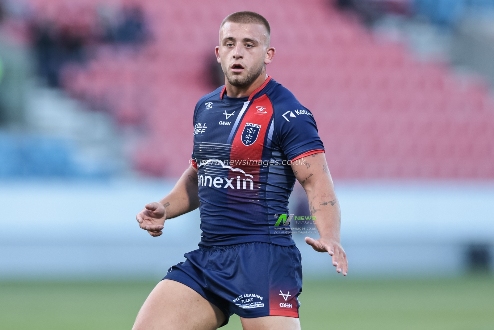 Mikey Lewis of Hull KR during the Betfred Super League Round 20 Salford Red Devils vs Hull KR at Salford Community Stadium, Eccles, United Kingdom, 31st July 2025

(Photo by Mark Cosgrove/News Images)