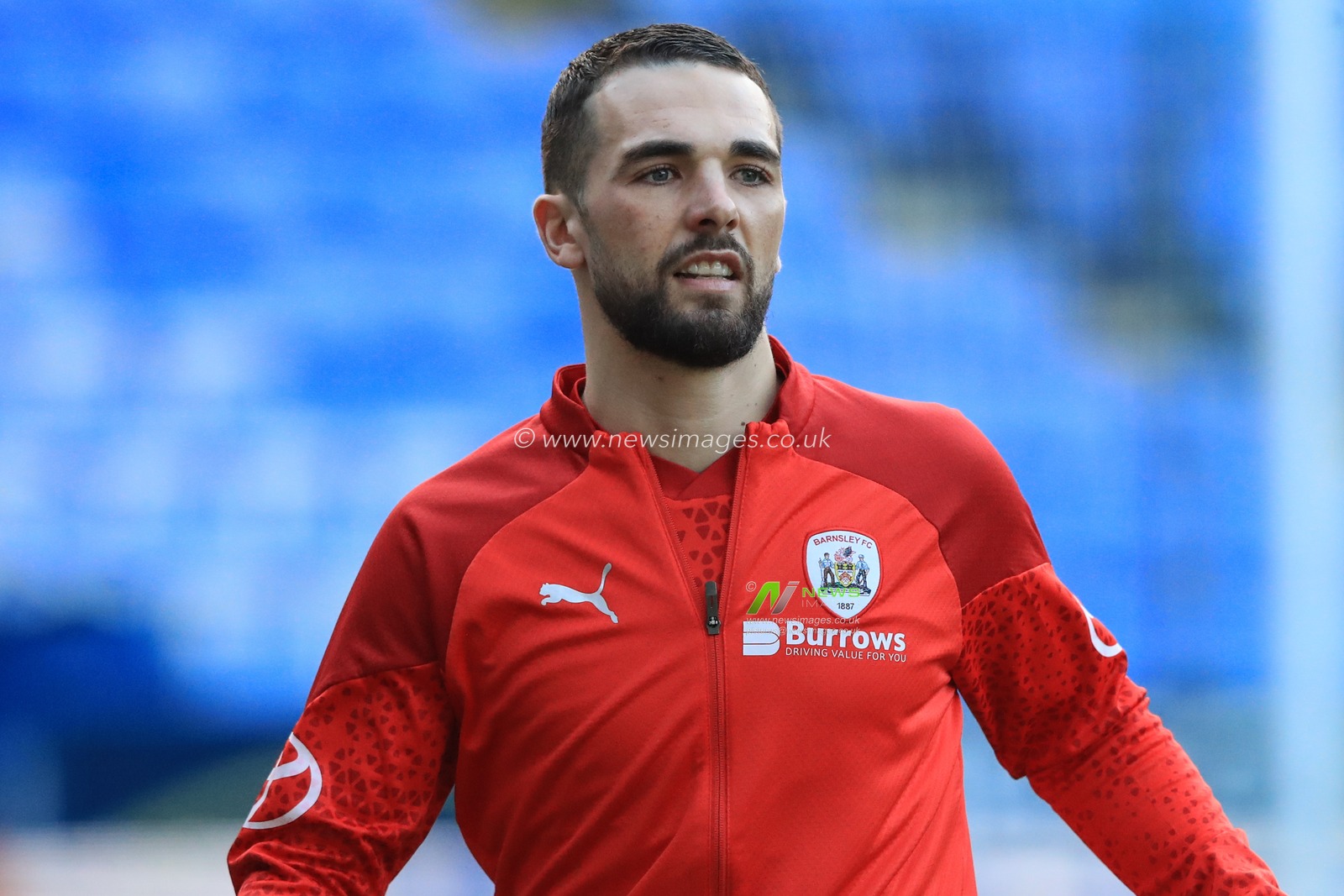 Adam Phillips #30 of Barnsley in the pregame warmup session during the Sky Bet League 1 match Reading vs Barnsley at Select Car Leasing Stadium, Reading, United Kingdom, 9th December 2023

(Photo by Alfie Cosgrove/News Images)