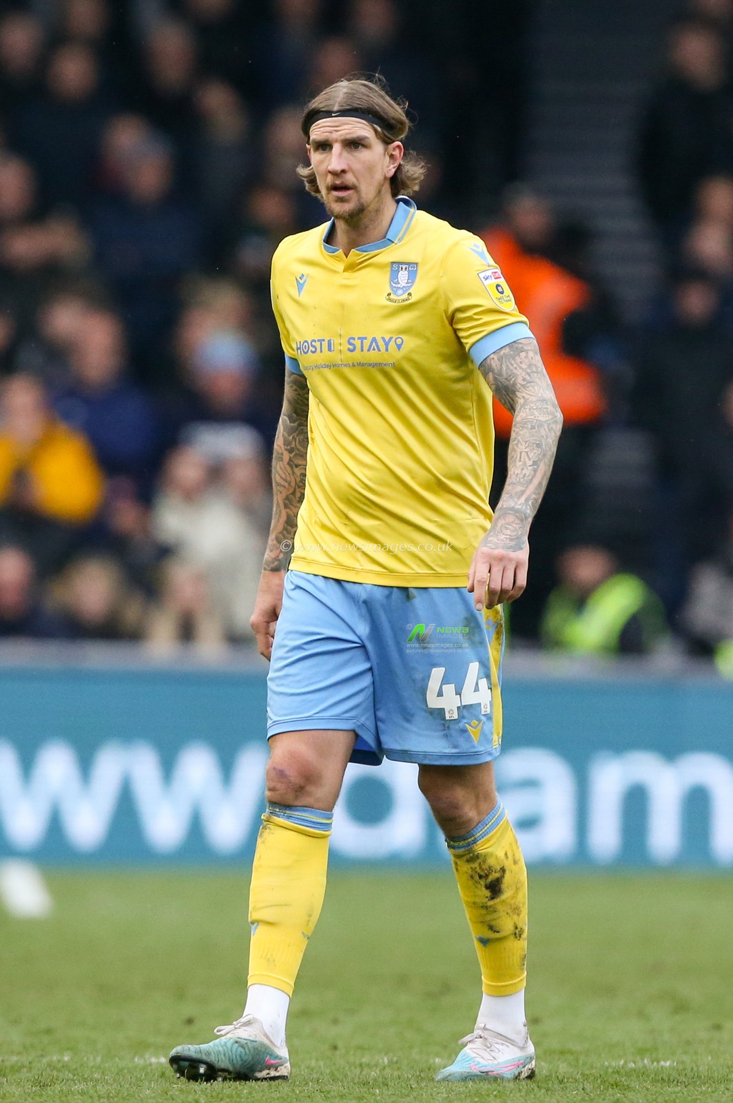 Aden Flint #44 of Sheffield Wednesday during the Sky Bet League 1 match Portsmouth vs Sheffield Wednesday at Fratton Park, Portsmouth, United Kingdom, 11th March 2023

(Photo by Arron Gent/News Images)
