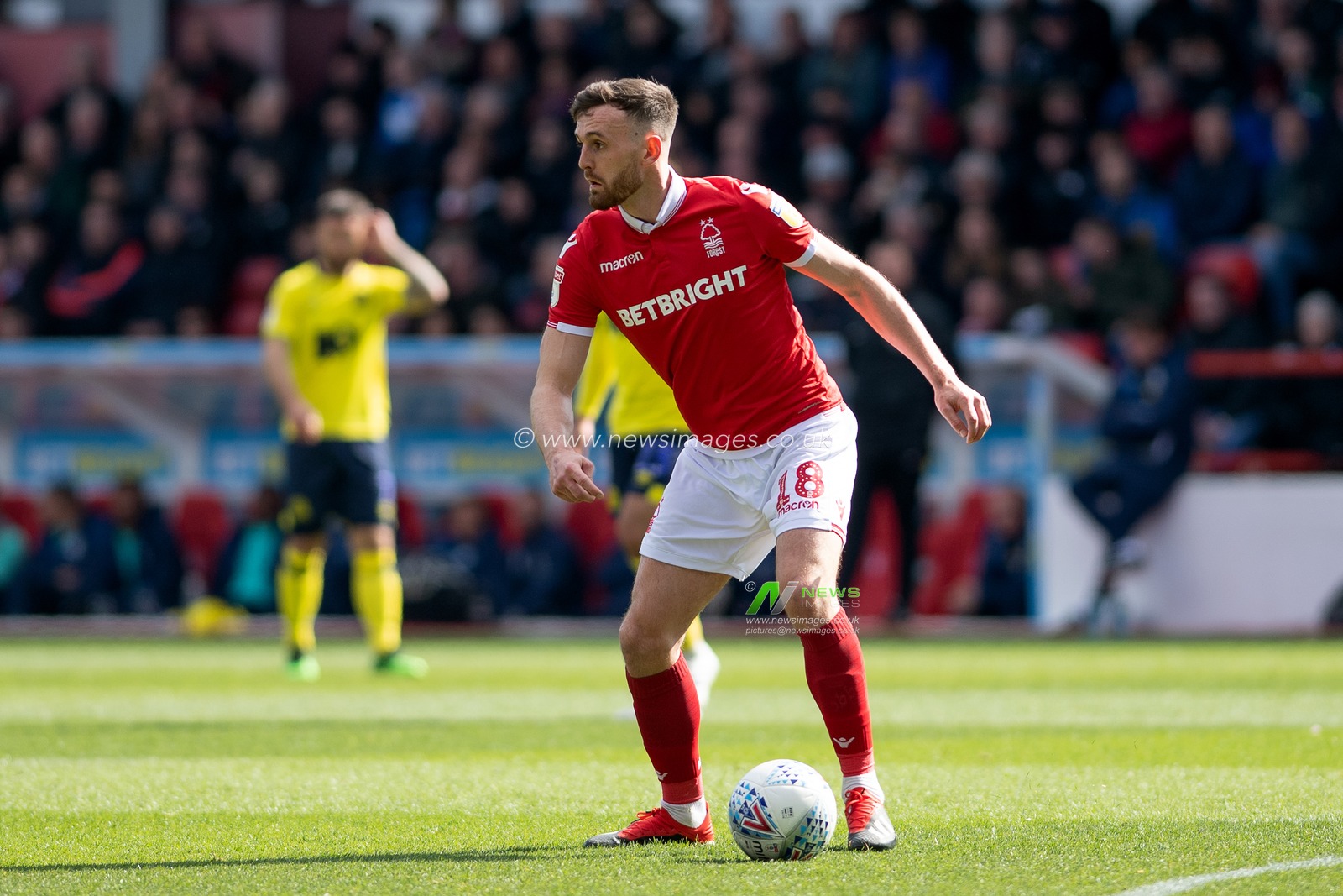13th April 2019, City Ground, Nottingham, England ; Sky Bet Championship, Nottingham Forest vs Blackburn Rovers : Jack Robinson (18) of Nottingham Forest 

Credit: Jon Hobley/News Images

English Football League images are subject to DataCo Licence
