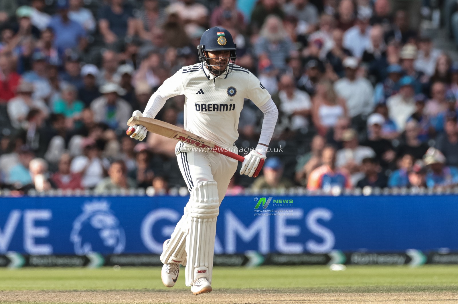 India captain Shubman Gill makes one run during the 4th Rothesay Test Match match Day 4 England vs India at Old Trafford Cricket Ground, Manchester, United Kingdom, 26th July 2025

(Photo by Mark Cosgrove/News Images)