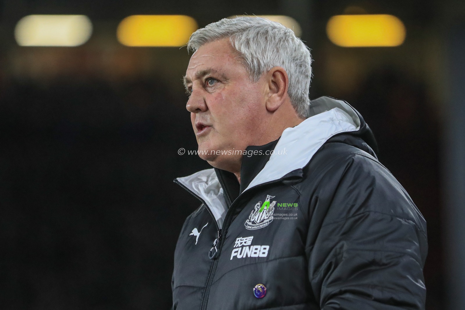 5th December 2019, Bramall Lane, Sheffield, England; Premier League, Sheffield United v Newcastle United :Steve Bruce manager of Newcastle United during the game

Credit: Mark Cosgrove/News Images