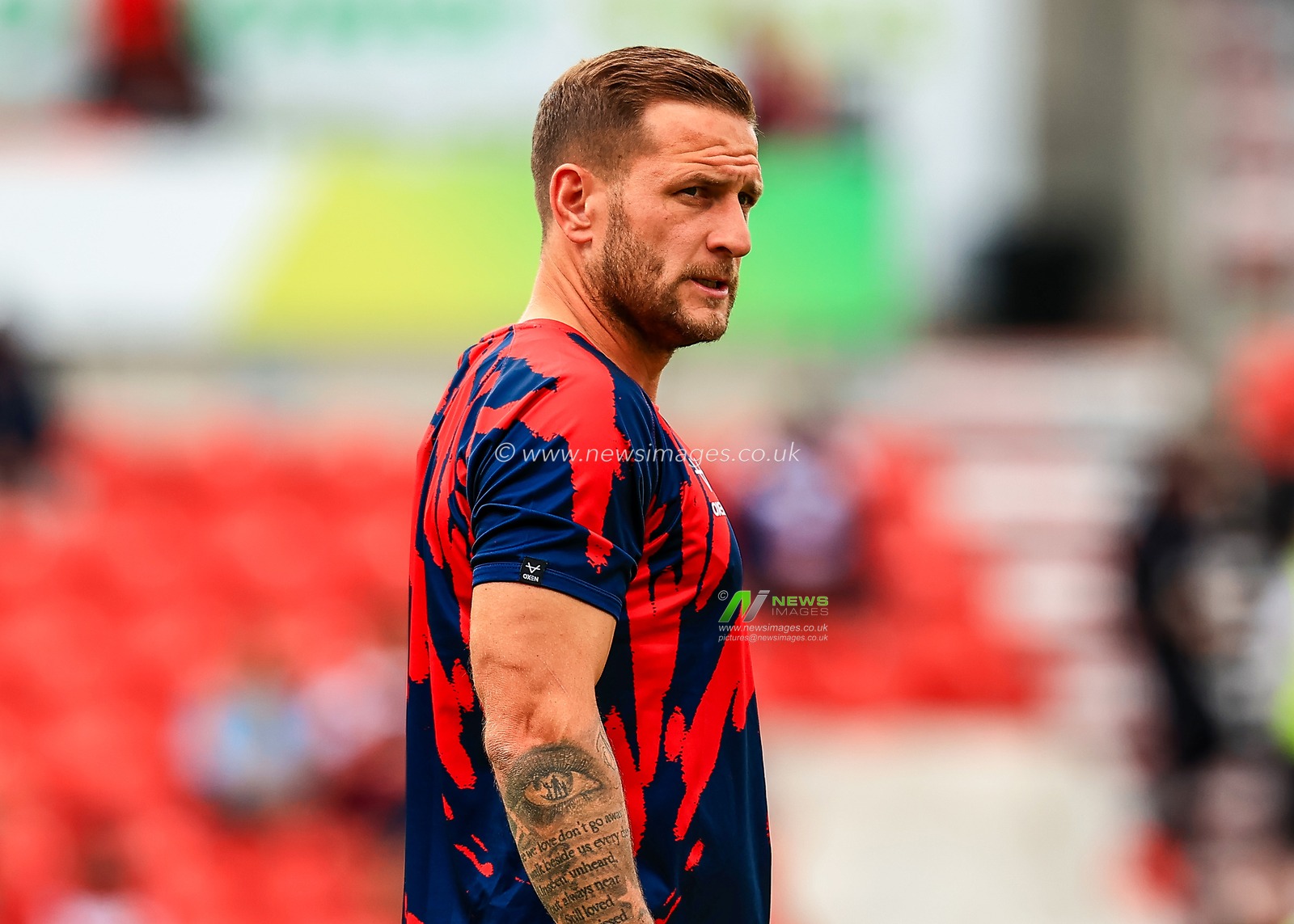 Billy Sharp of Doncaster Rovers in the pregame warmup session during the Sky Bet League 1 match Doncaster Rovers vs Exeter City at Eco-Power Stadium, Doncaster, United Kingdom, 2nd August 2025

(Photo by Richard Bierton/News Images)