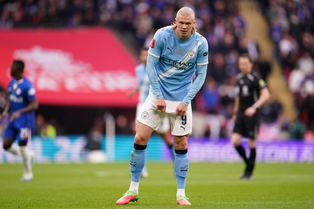 Erling Haaland of Manchester City during the Emirates FA Cup Final match Chelsea vs Manchester City at Wembley Stadium, London, United Kingdom on 16 May 2026

(Photo by Harvey Murphy/News Images)