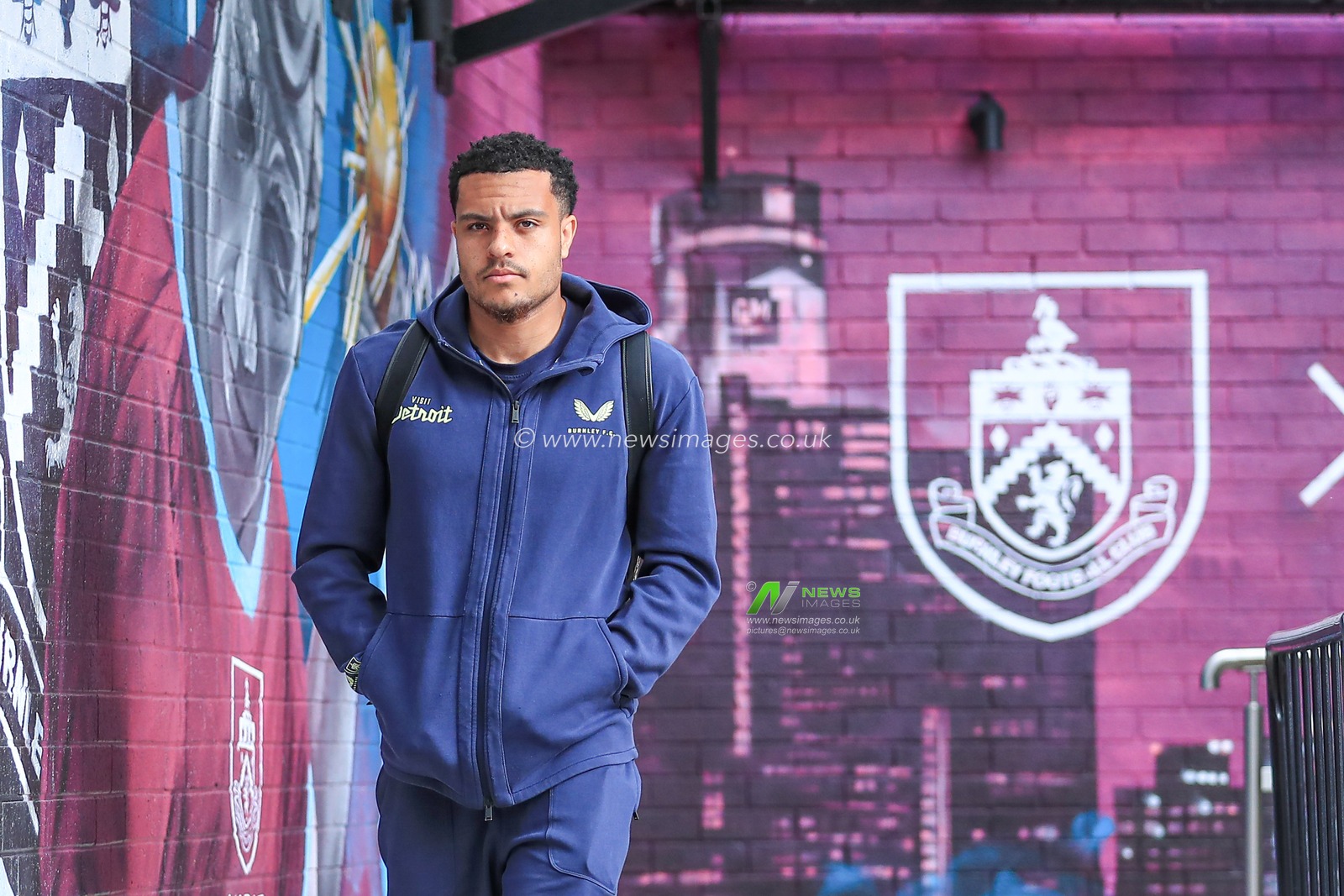 CJ Egan-Riley of Burnley arrives at ground ahead of Sky Bet Championship match Burnley vs Millwall at Turf Moor, Burnley, United Kingdom, 3rd May 2025

(Photo by Jorge Horsted/News Images)