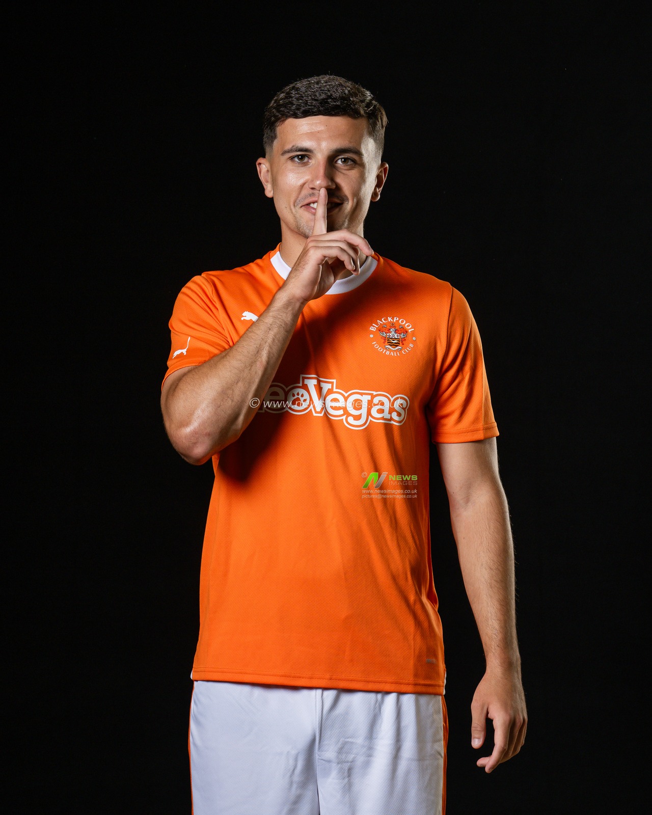 Blackpool Squad Headshots at Bloomfield Road, Blackpool, United Kingdom, 27th July 2023

(Photo by Craig Thomas/News Images)