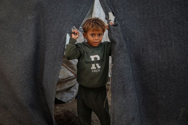 The suffering of Gaza children on World Children's Day. November 18, 2024, Gaza, Palestine