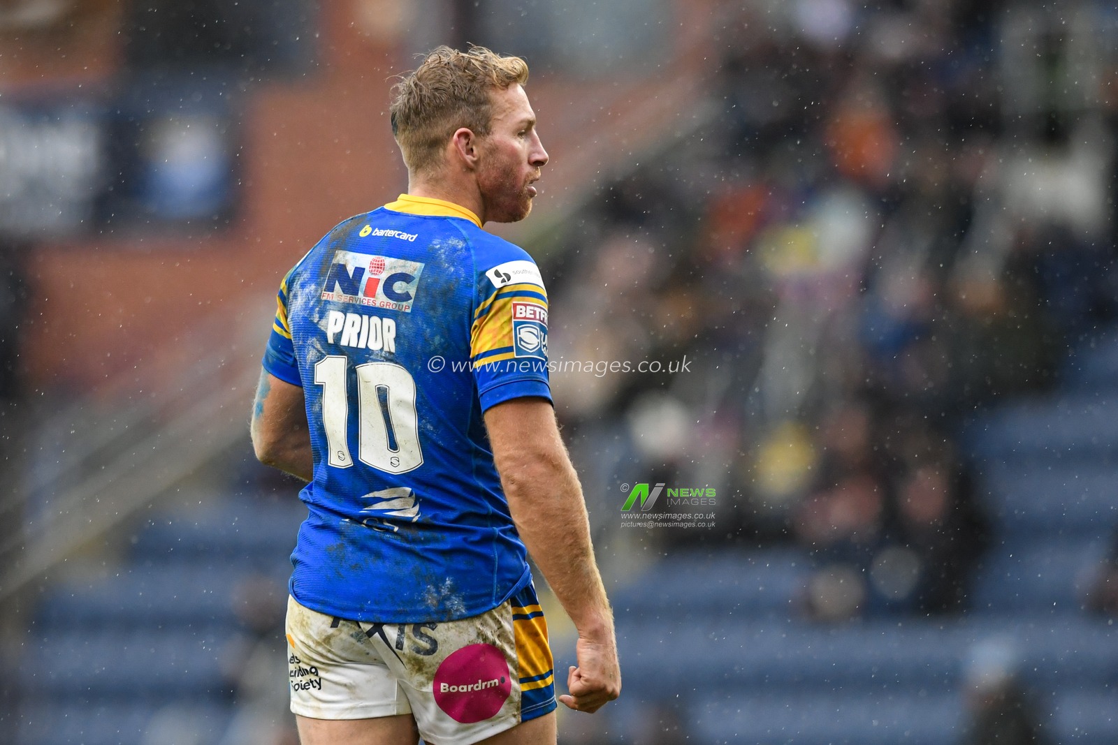 Matt Prior #10 of Leeds Rhinos in action during the game