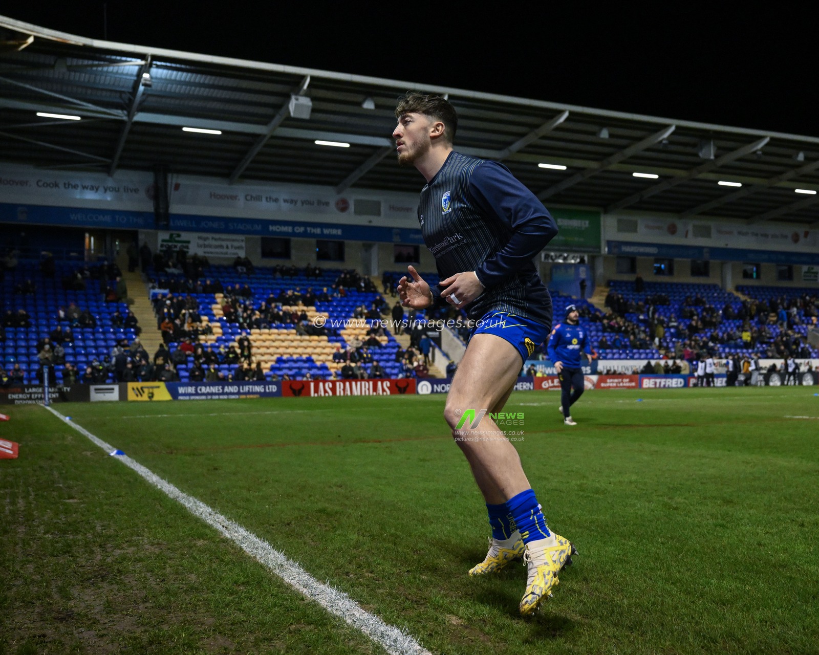 James Harrison of Warrington Wolves in the pregame warmup session during the Betfred Super League Round 3 match Warrington Wolves vs Castleford Tigers at Halliwell Jones Stadium, Warrington, United Kingdom, 1st March 2024

(Photo by Craig Thomas/News Images)