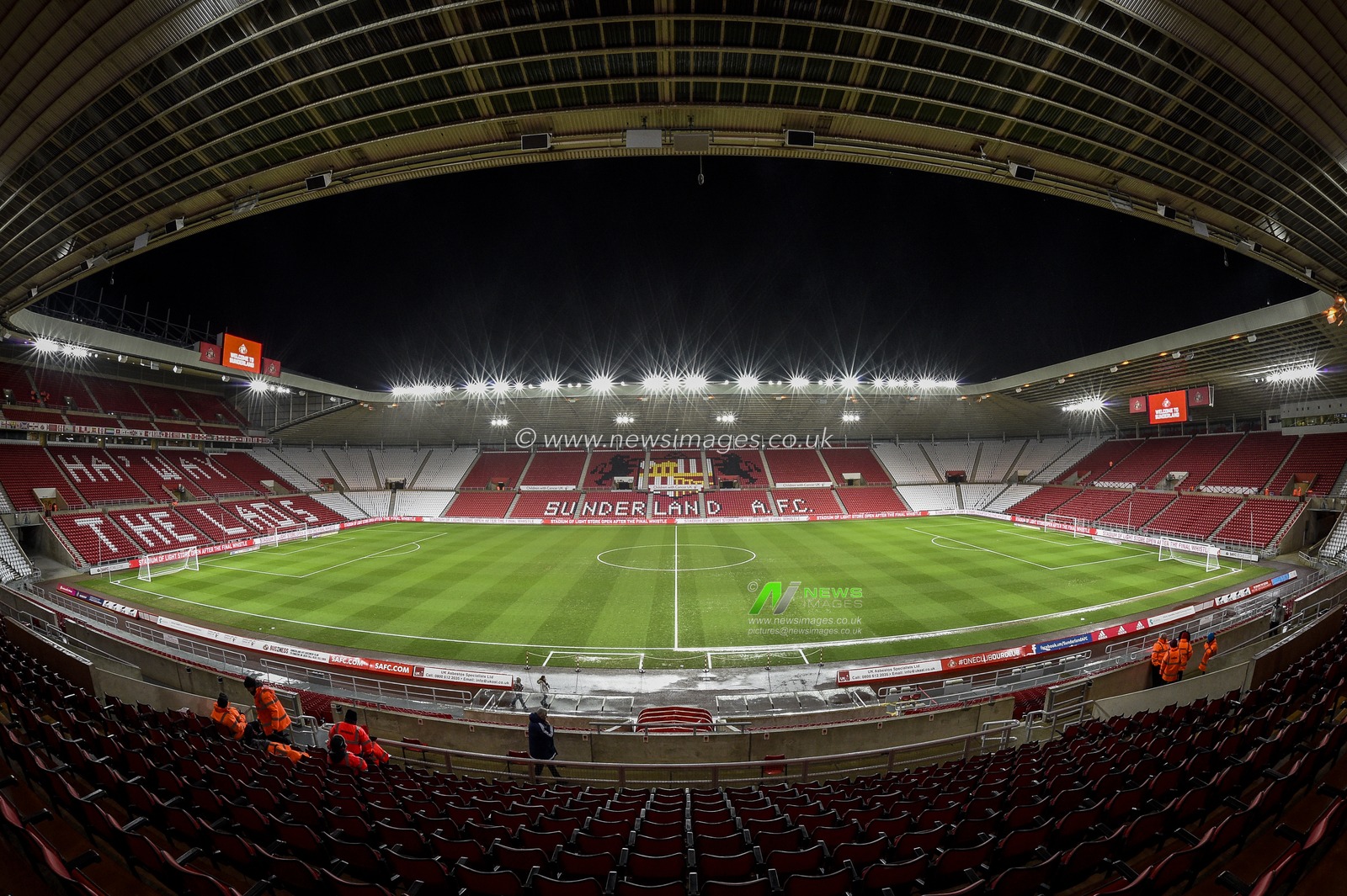 11th February 2020, Stadium Of Light, Sunderland, England; Sky Bet League 1, Sunderland v Rochdale : A general view of the Stadium of Light before the game between Sunderland and Rochdale