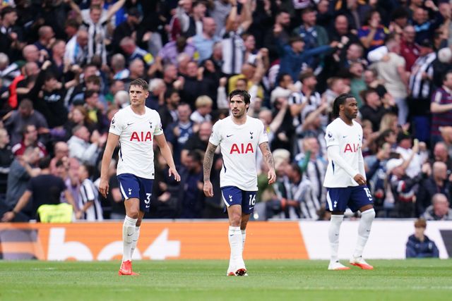 Tottenham players walk back as Newcastle take 0-2 lead during the Premier League match Tottenham Hotspur vs Newcastle Untied at Tottenham Hotspur Stadium, London, United Kingdom on 29 August 2026

(Photo by Harvey Murphy/News Images)