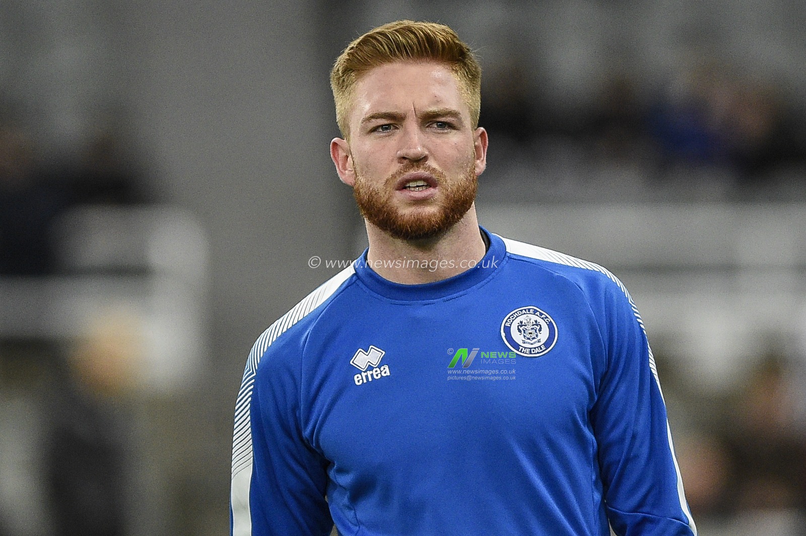 14th January 2020, St. James's Park, Newcastle, England; Emirates FA Cup, Newcastle United v Rochdale : Callum Camps (10) of Rochdale during the pre-game warmup

Credit: Iam Burn/News Images