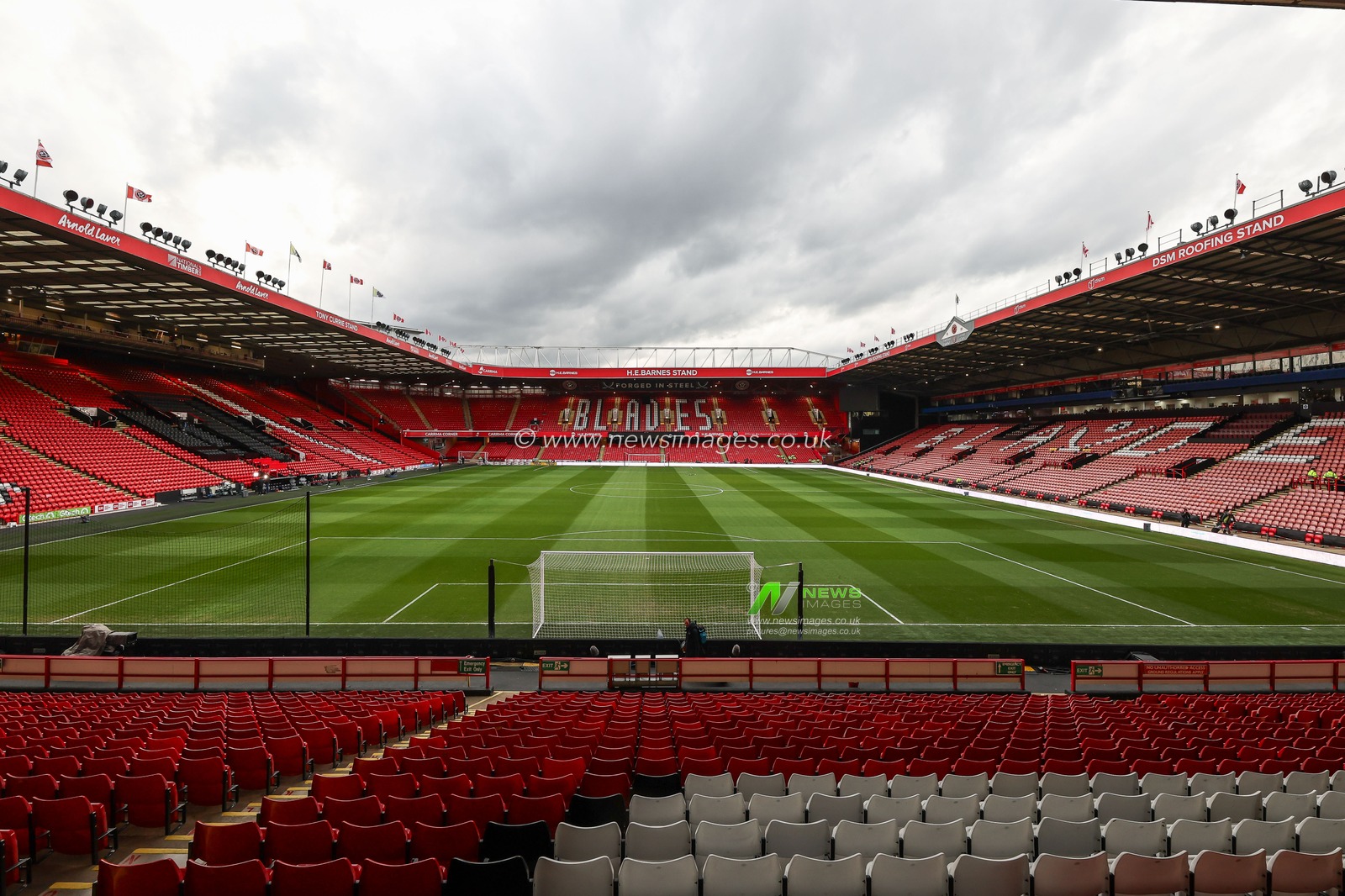 A general view of Bramall Lane, Home of Sheffield United ahead of the Premier League match Sheffield United vs Arsenal at Bramall Lane, Sheffield, United Kingdom, 4th March 2024

(Photo by Mark Cosgrove/News Images)