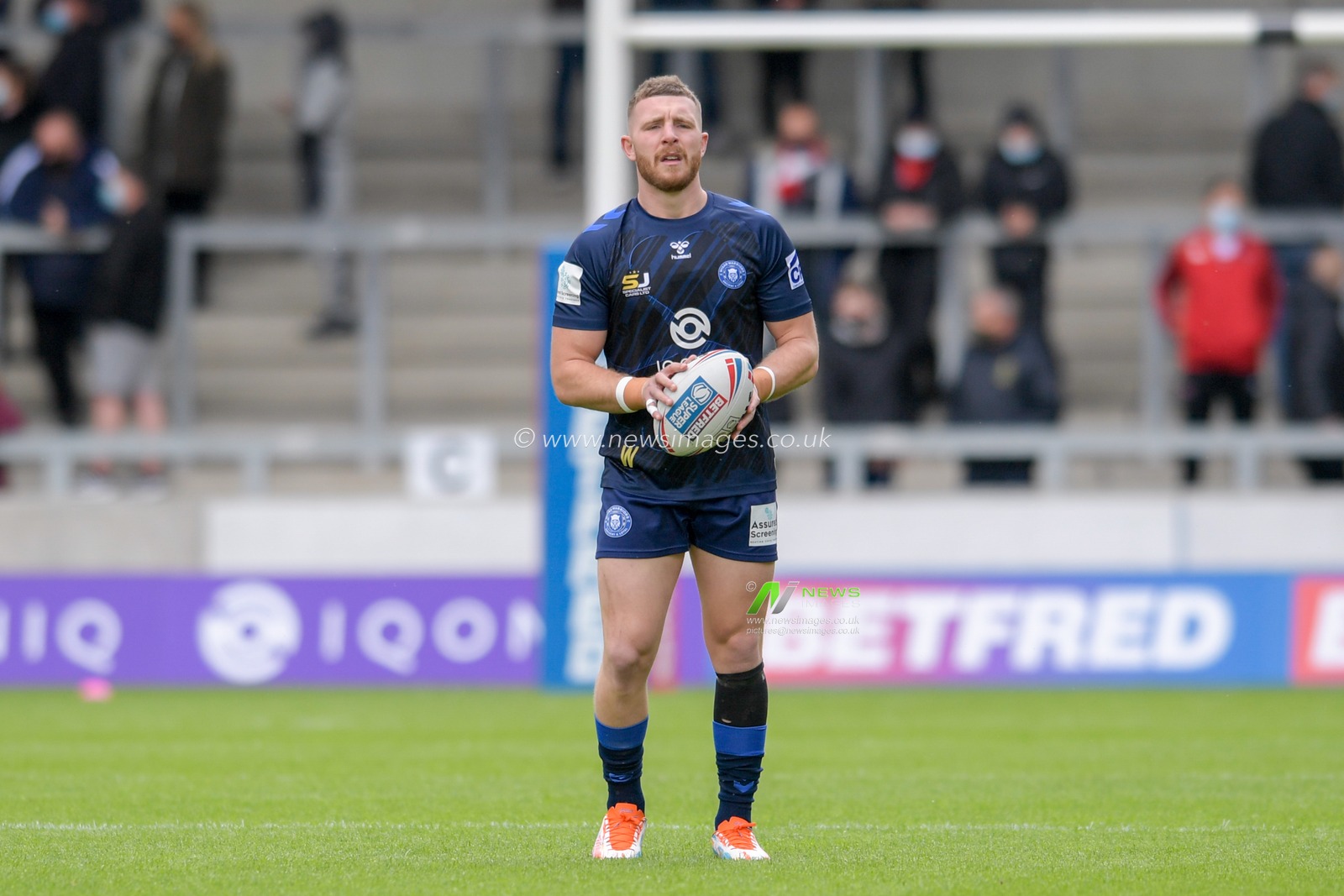 Jackson Hastings (31) of Wigan Warriors during the warm up