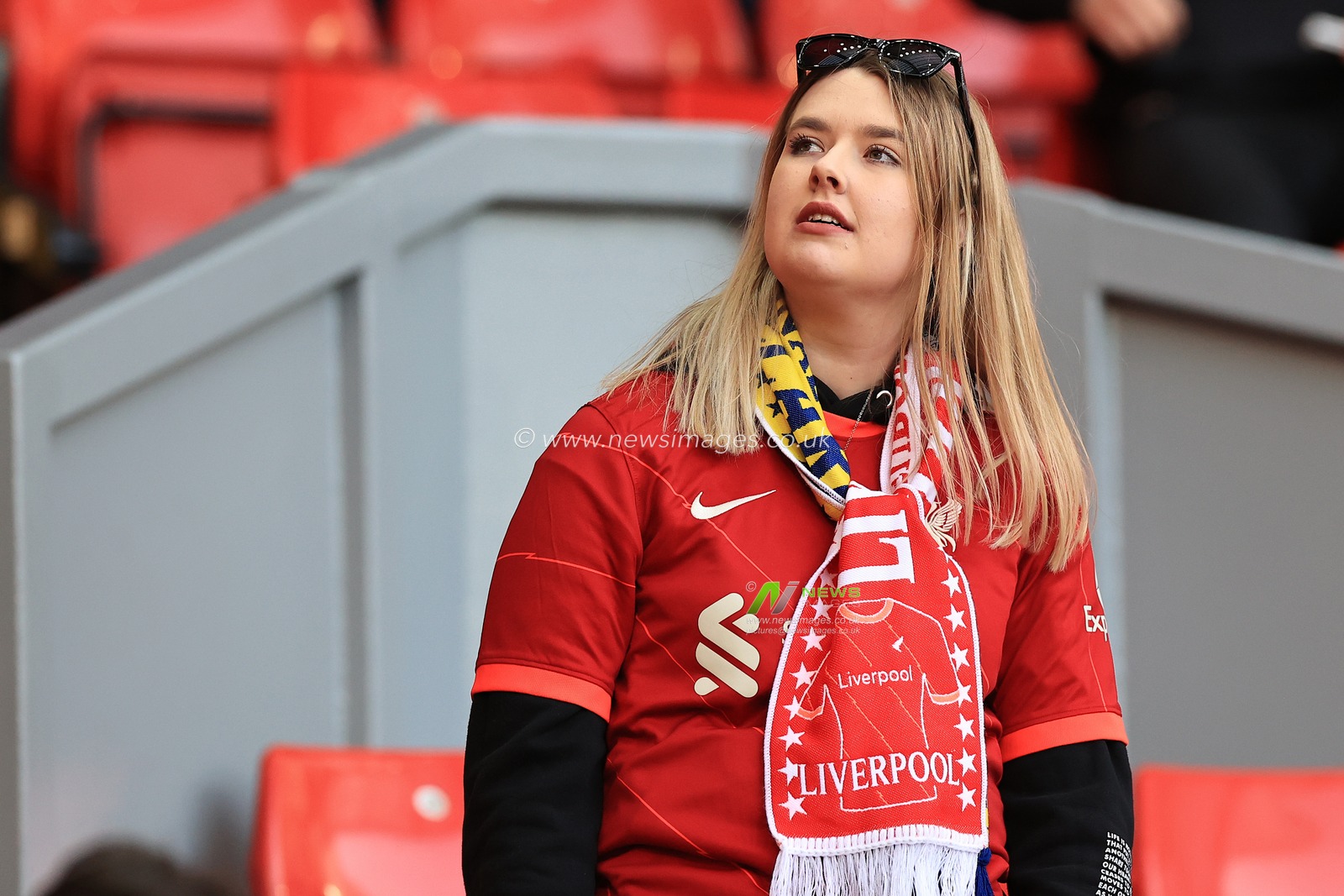 Liverpool fans arrive for the game