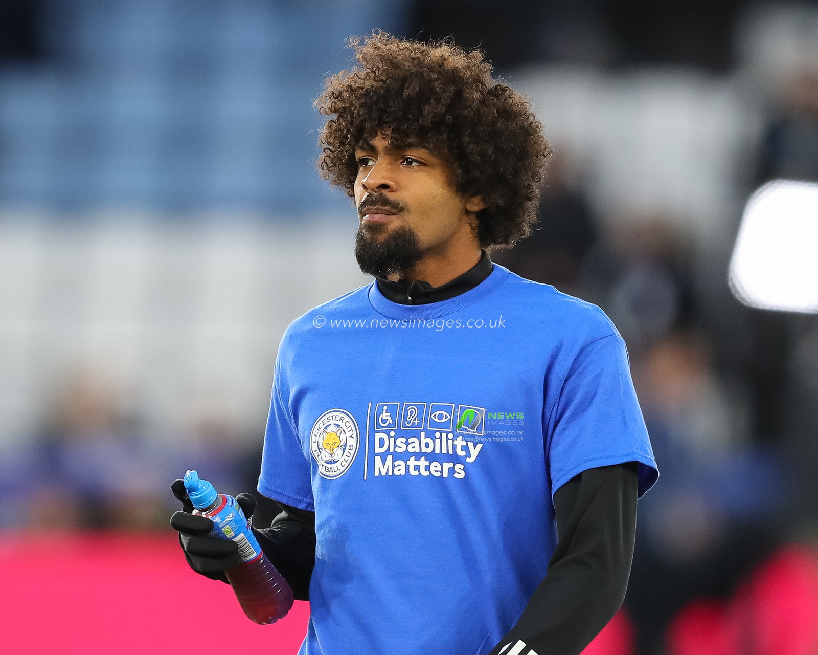 Hamza Choudhury of Leicester City in the pregame warmup session during the Sky Bet Championship match Leicester City vs Southampton at King Power Stadium, Leicester, United Kingdom, 23rd April 2024

(Photo by Gareth Evans/News Images)