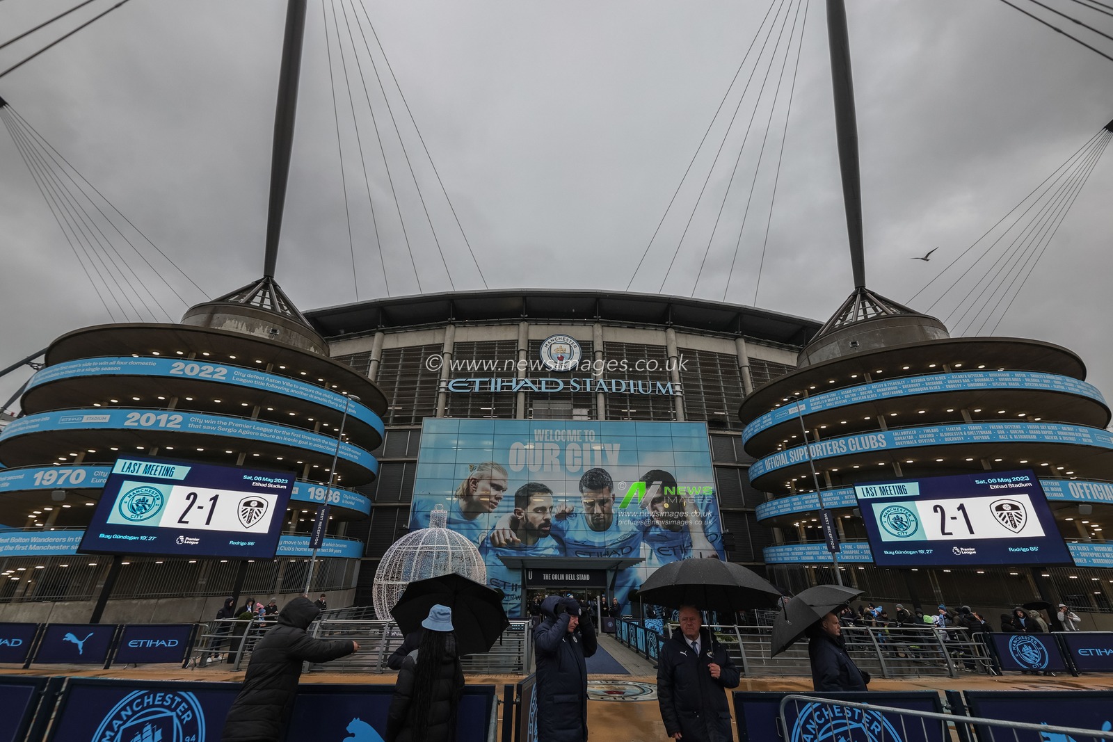 A general view off the Etihad Stadium during the Premier League match Manchester City vs Leeds United at Etihad Stadium, Manchester, United Kingdom, 29th November 2025

(Photo by Mark Cosgrove/News Images)

*** GER AUT SUI OUT ***