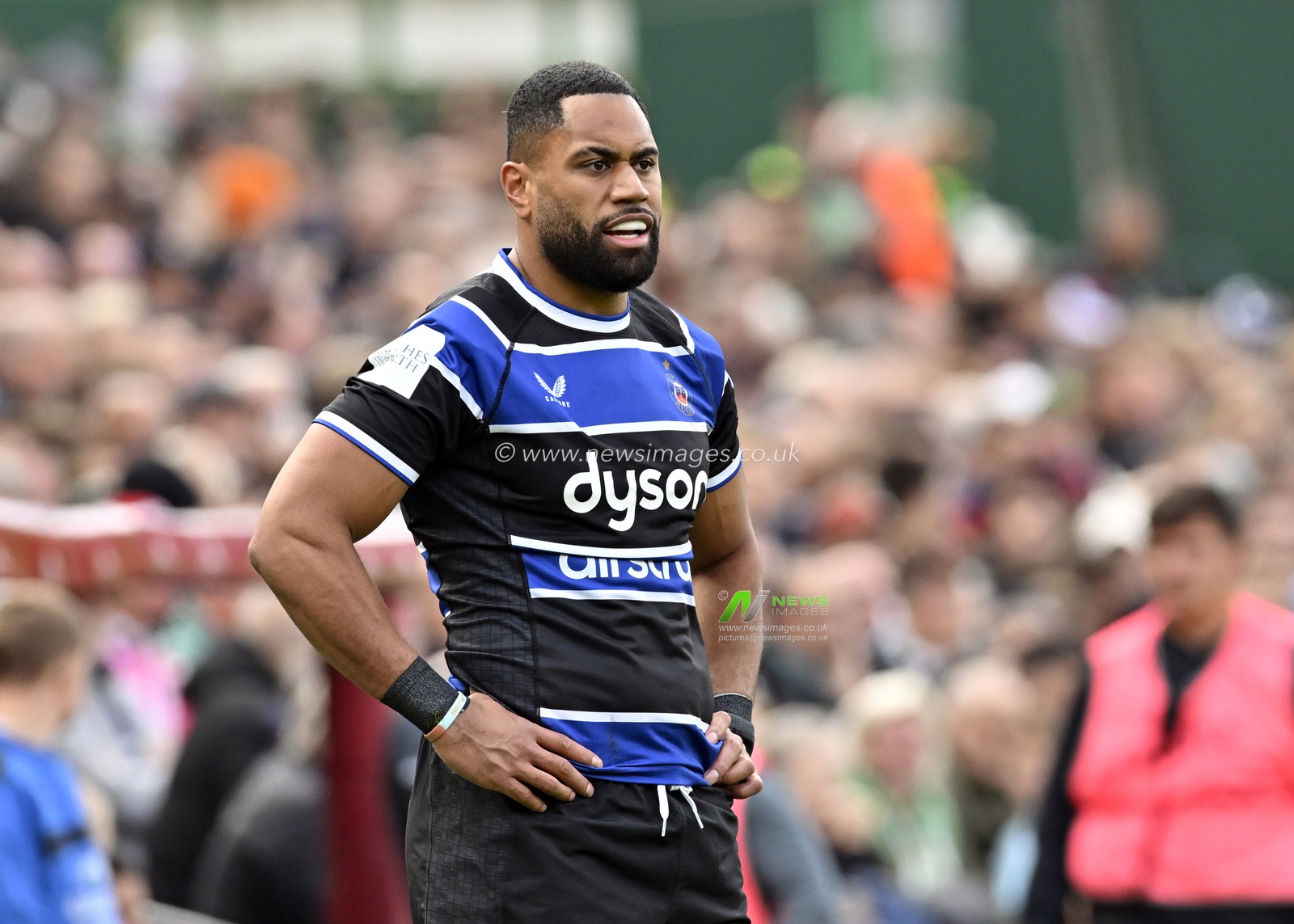 J COKANASIGA of Bath Rugby during the Gallagher Premiership match Leicester Tigers vs Bath Rugby at Welford Road, Leicester, United Kingdom, 29th September 2024

(Photo by Mark Dunn/News Images)