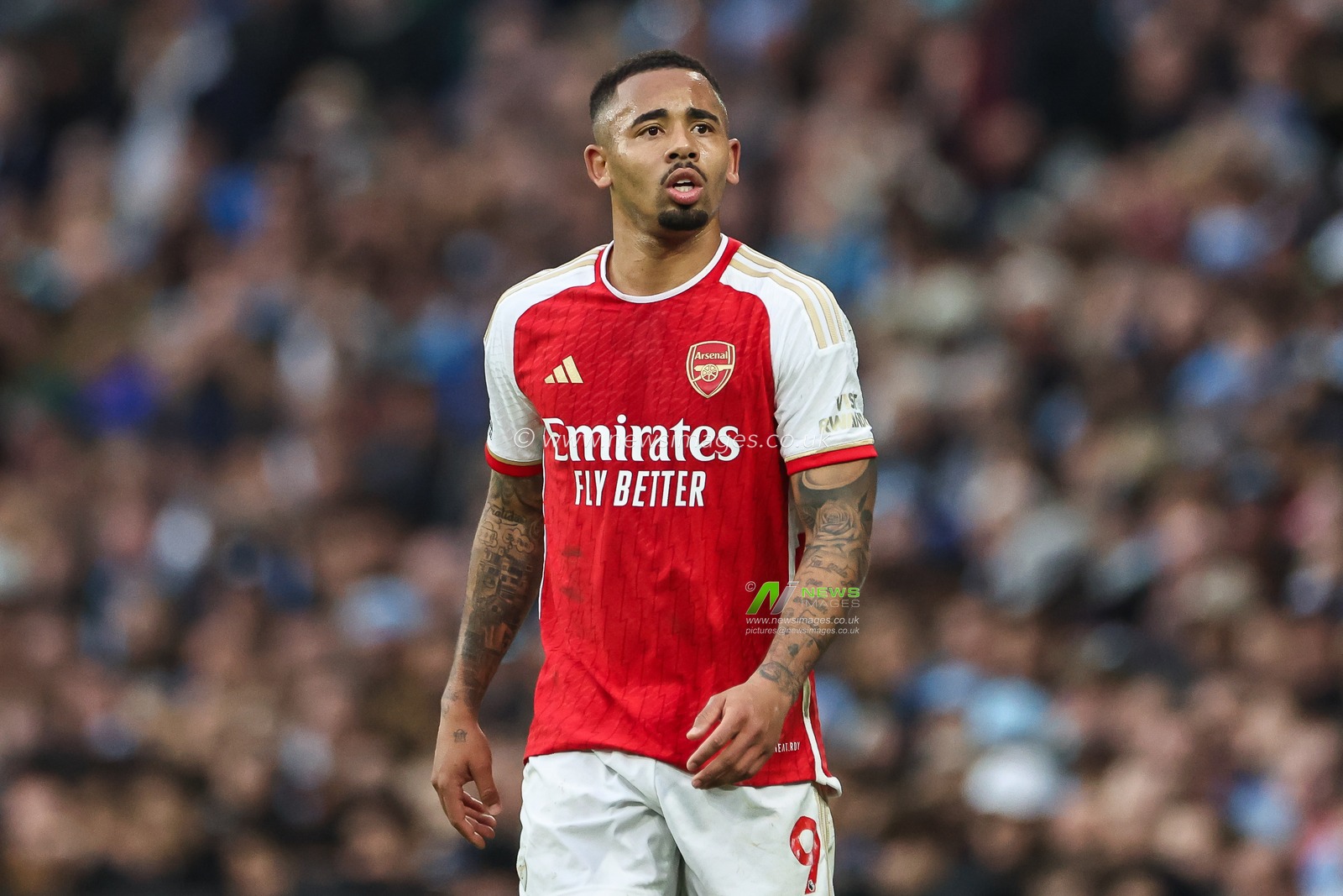 Gabriel Jesus of Arsenal during the Premier League match Manchester City vs Arsenal at Etihad Stadium, Manchester, United Kingdom, 31st March 2024

(Photo by Mark Cosgrove/News Images)
