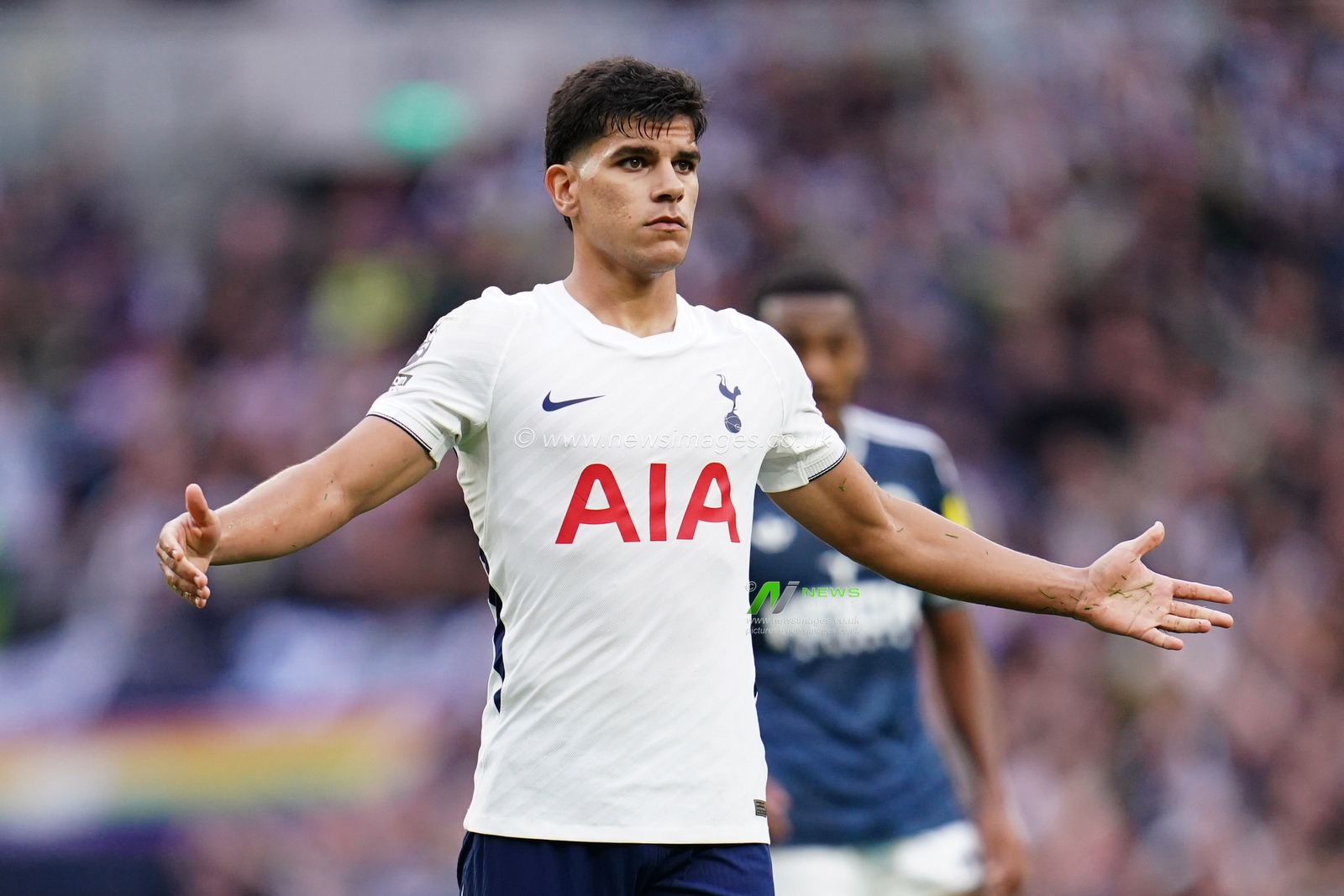 Mateus Fernandes of Tottenham Hotspur during the Premier League match Tottenham Hotspur vs Newcastle Untied at Tottenham Hotspur Stadium, London, United Kingdom on 29 August 2026

(Photo by Harvey Murphy/News Images)