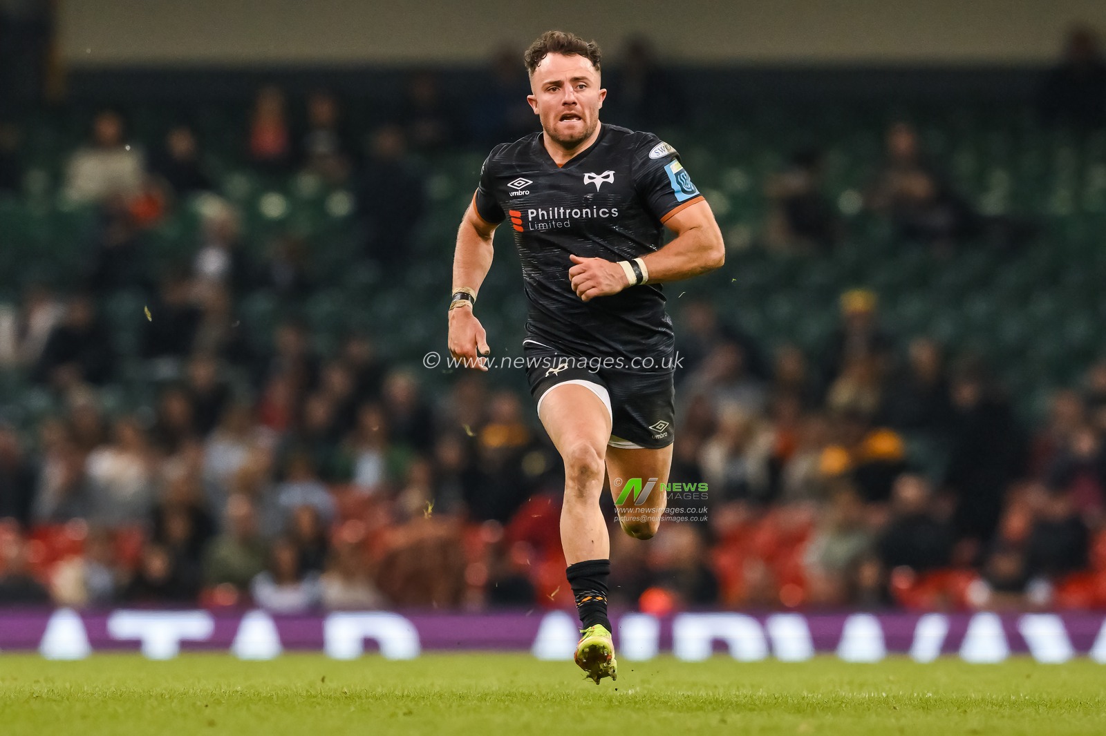Luke Morgan of Ospreys in action during the United Rugby Championship match Ospreys vs Cardiff Rugby at Principality Stadium, Cardiff, United Kingdom, 22nd April 2023

(Photo by Craig Thomas/News Images)