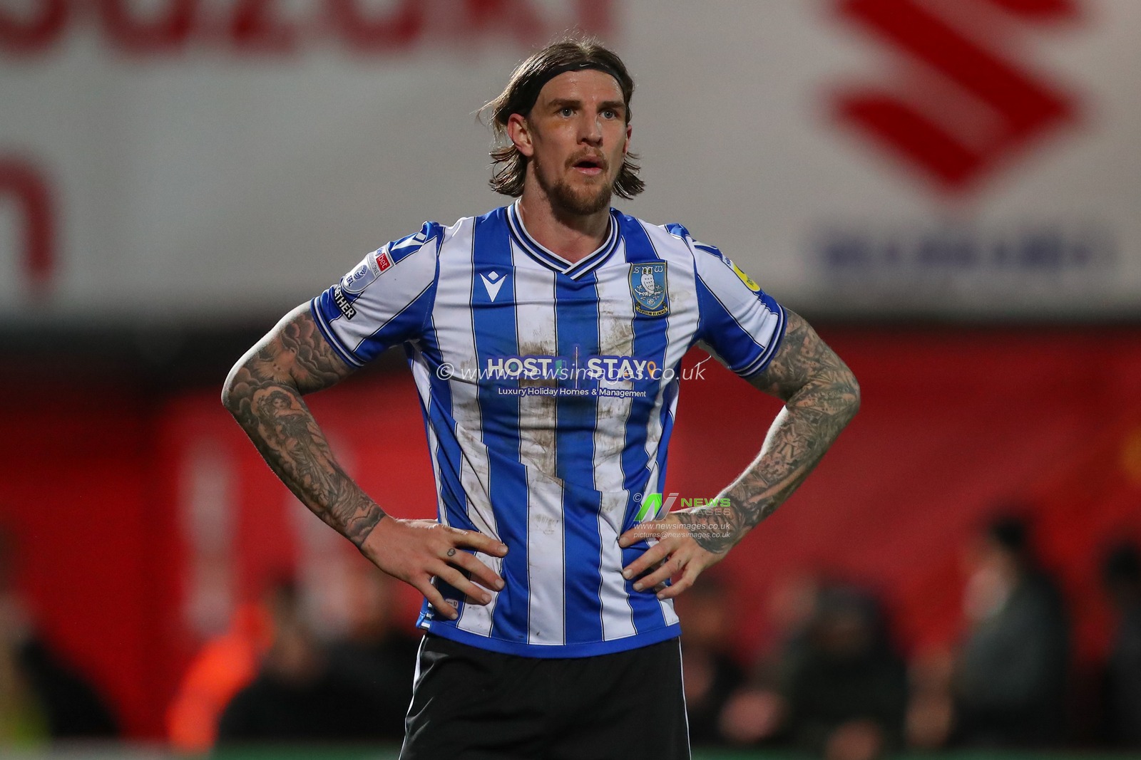 Aden Flint #44 of Sheffield Wednesday looks dejected after the final whistle inthe Sky Bet League 1 match Cheltenham Town vs Sheffield Wednesday at The Completely-Suzuki Stadium, Cheltenham, United Kingdom, 29th March 2023

(Photo by Gareth Evans/News Images)