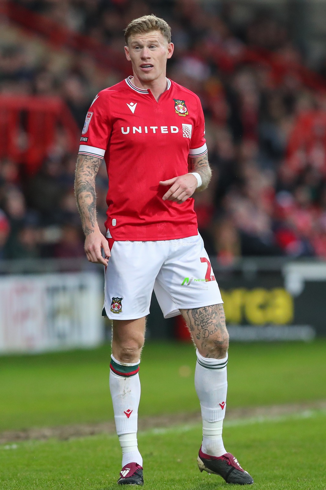 James McClean #23 of Wrexham during the Sky Bet League 2 match Wrexham vs Newport County at SToK Cae Ras, Wrexham, United Kingdom, 23rd December 2023

(Photo by Gareth Evans/News Images)