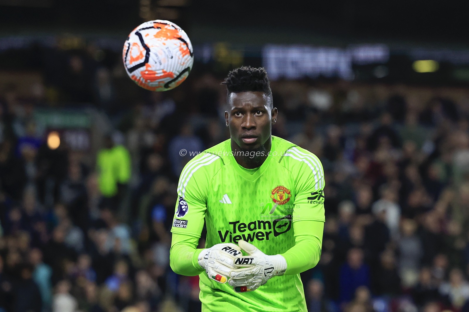 Andre Onana #24 of Manchester United during the Premier League match Burnley vs Manchester United at Turf Moor, Burnley, United Kingdom, 23rd September 2023

(Photo by Conor Molloy/News Images)