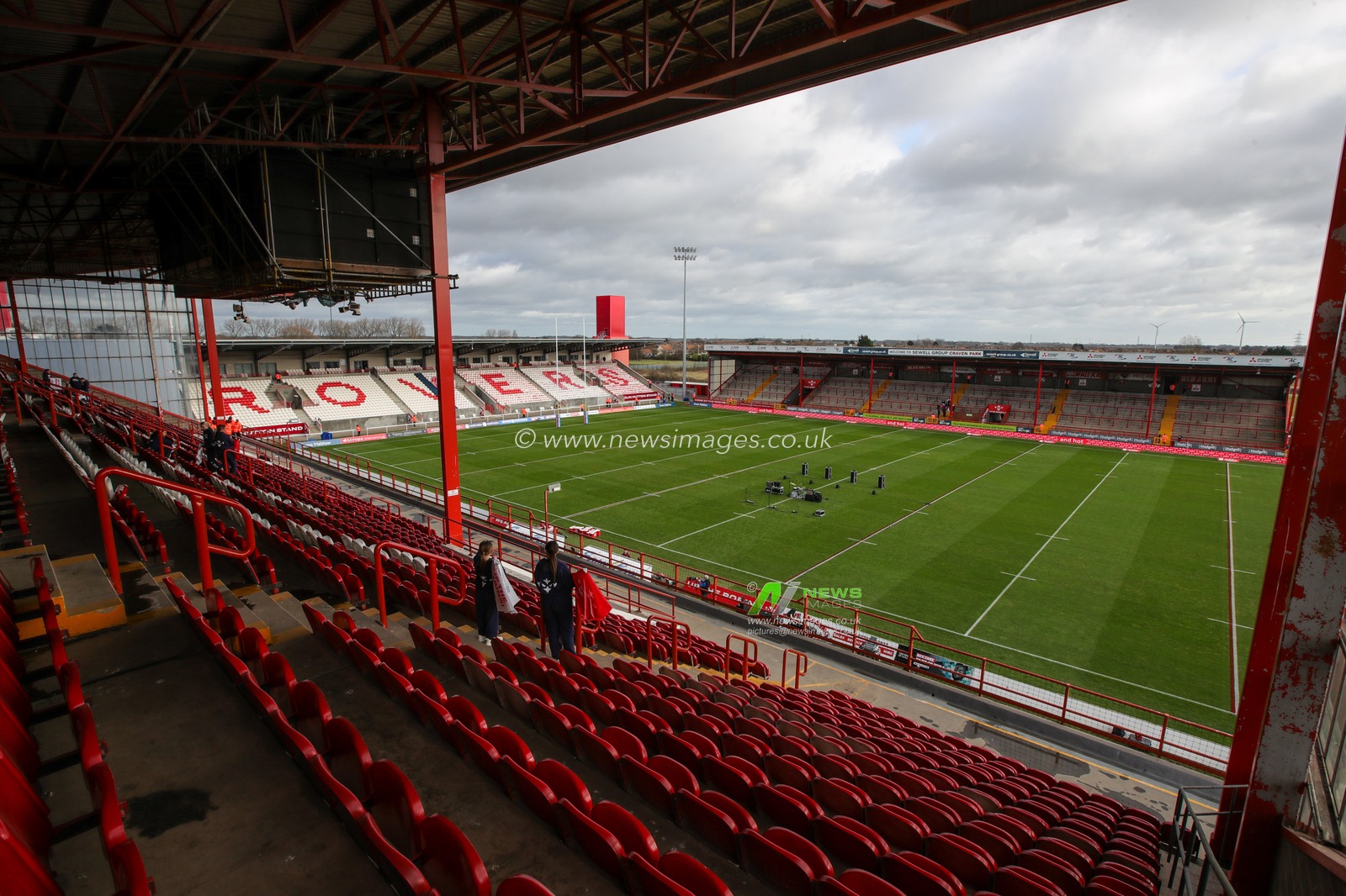 General view inside Sewell Group Craven Park Stadium ahead of the Betfred Super League Round 1 match Hull KR vs Wigan Warriors at Sewell Group Craven Park, Kingston upon Hull, United Kingdom, 18th February 2023

(Photo by James Heaton/News Images)