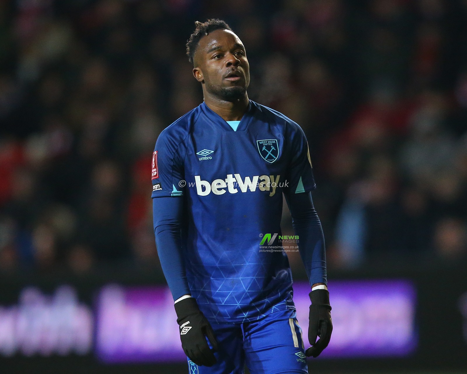 Maxwel Cornet of West Ham United during the Emirates FA Cup Third Round Replay match Bristol City vs West Ham United at Ashton Gate, Bristol, United Kingdom, 16th January 2024

(Photo by Gareth Evans/News Images)