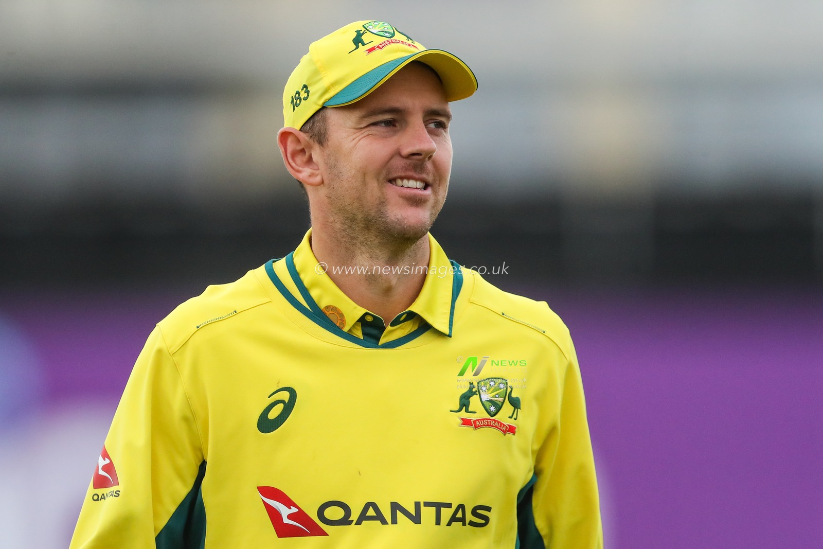 Josh Hazlewood of Australia during the Fifth Metro Bank One Day International match England vs Australia at Seat Unique Stadium, Bristol, United Kingdom, 29th September 2024

(Photo by Gareth Evans/News Images)