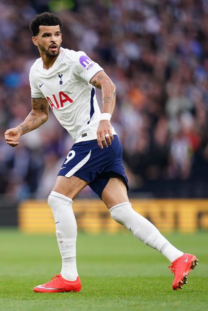 Dominic Solanke of Tottenham Hotspur during the Premier League match Tottenham Hotspur vs Newcastle Untied at Tottenham Hotspur Stadium, London, United Kingdom on 29 August 2026

(Photo by Harvey Murphy/News Images)