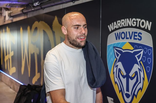 James Harrison of Warrington Wolves arrives during the Betfred Super League Round 22 match Warrington Wolves vs Catalans Dragons at Halliwell Jones Stadium, Warrington, United Kingdom, 14th August 2025

(Photo by Alfie Cosgrove/News Images)