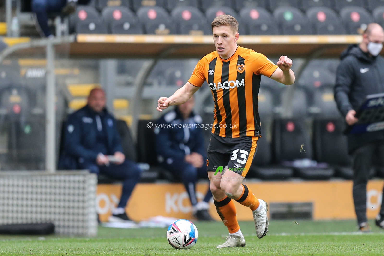 Greg Docherty #33 of Hull City during the game