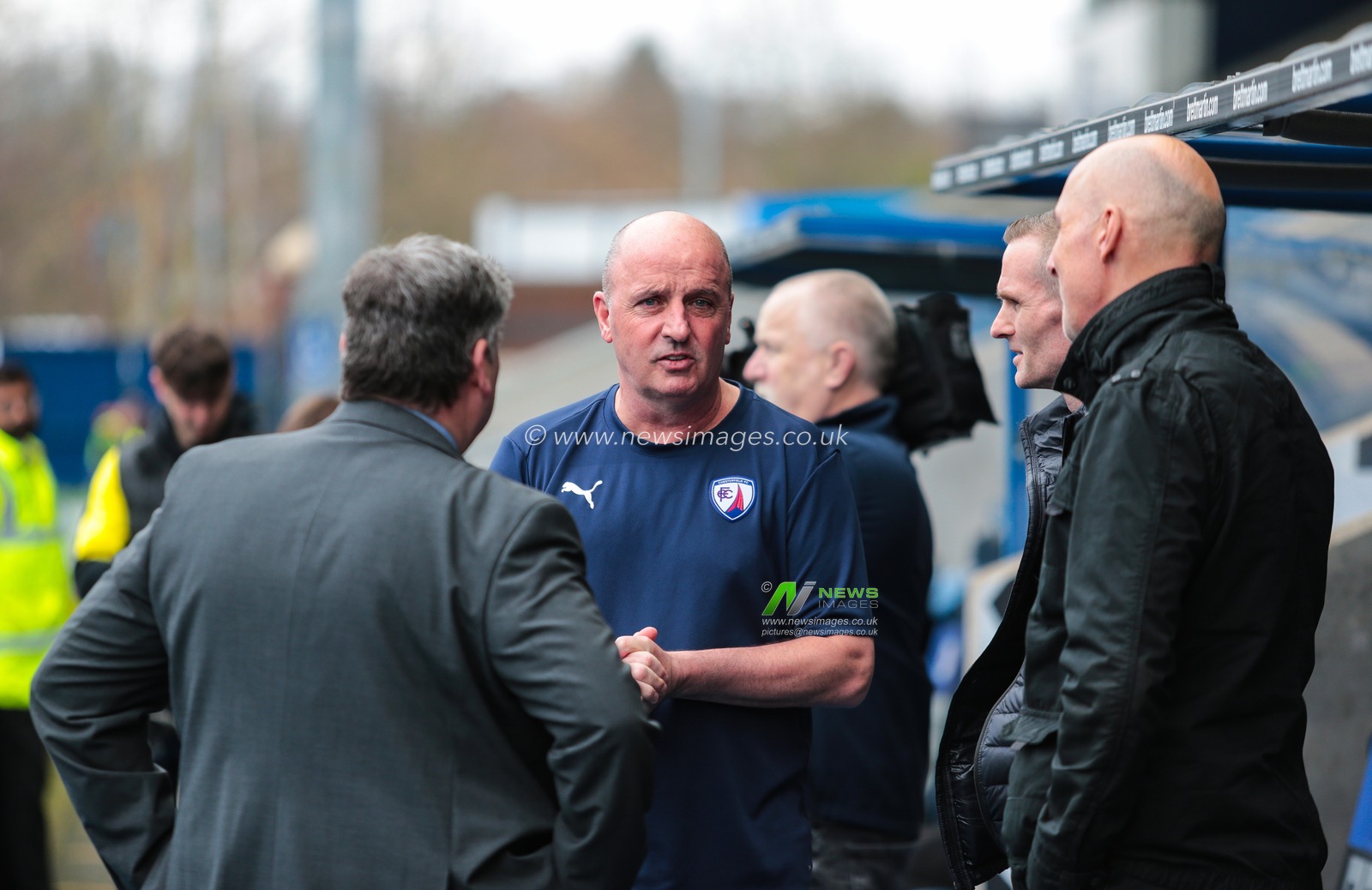 Paul Cook Chesterfield Manager prior to the Sky Bet League 2 match Chesterfield vs Harrogate Town at SMH Group Stadiumact Stadium, Chesterfield, United Kingdom, 22nd March 2025

(Photo by Richard Bierton/News Images)