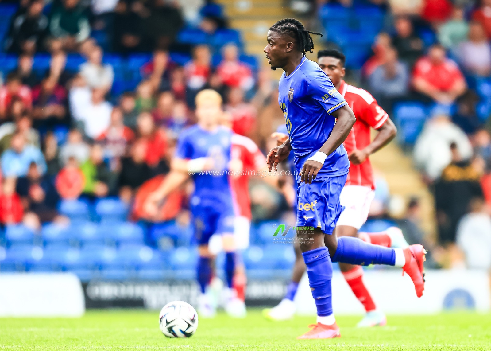 Mohammed Salisu of Monaco during the Pre-season friendly match Nottingham Forest vs Monaco at SMH Group Stadiumact Stadium, Chesterfield, United Kingdom, 19th July 2025

(Photo by Richard Bierton/News Images)
