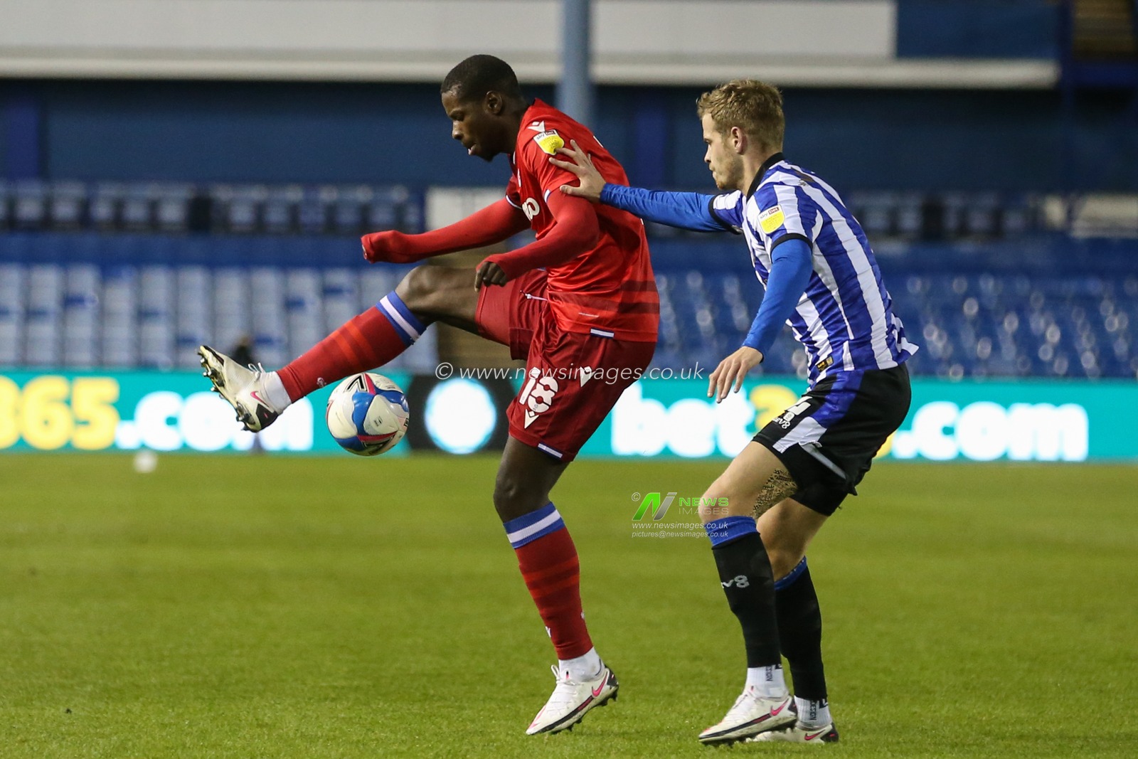 Lucas Joao #18 of Reading in action during the game