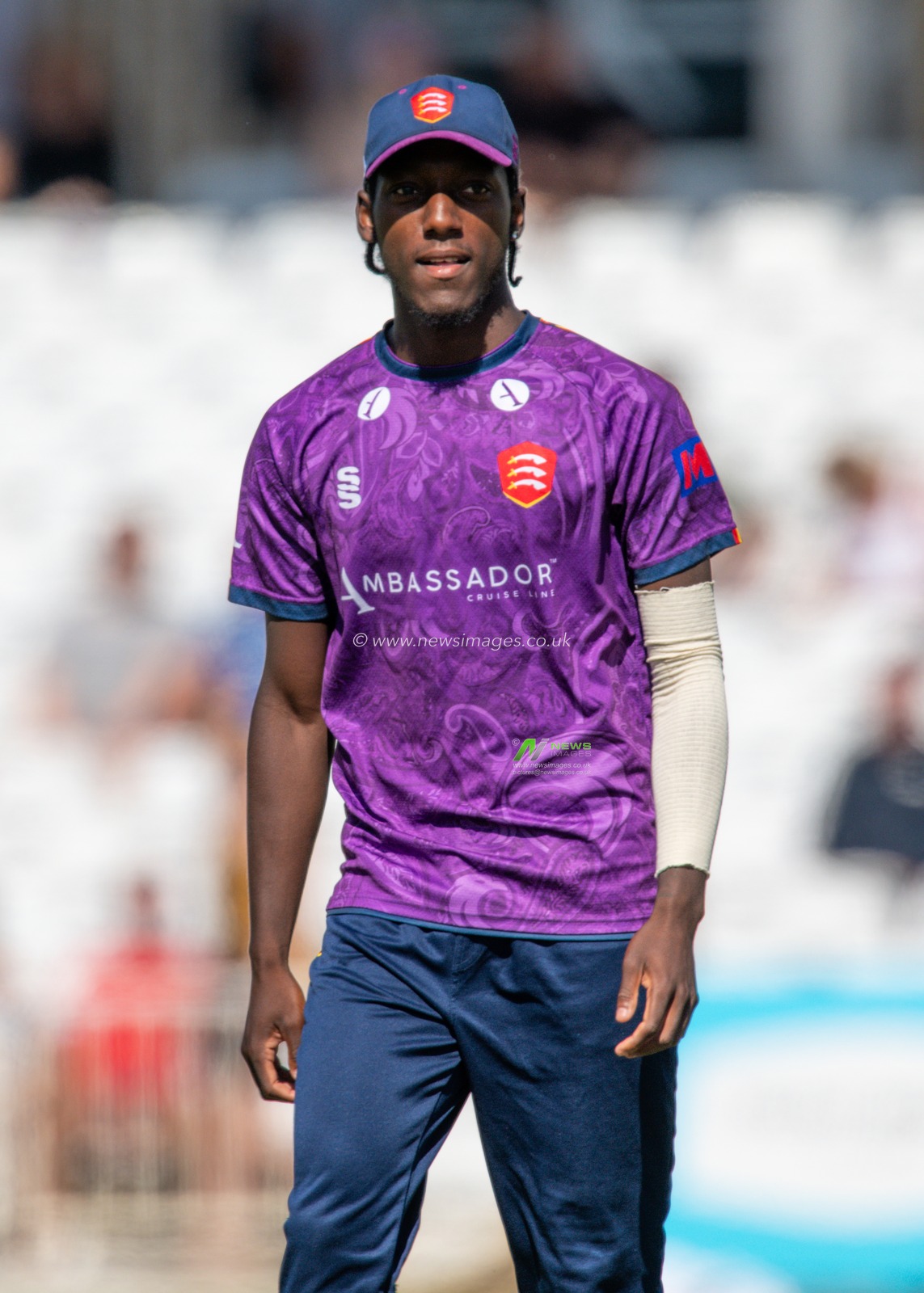 Jamal RICHARDS of Essex CCC during the Royal London One-day Cup match Nottinghamshire vs Essex at Trent Bridge, Nottingham, United Kingdom, 11th August 2024

(Photo by Mark Dunn/News Images)