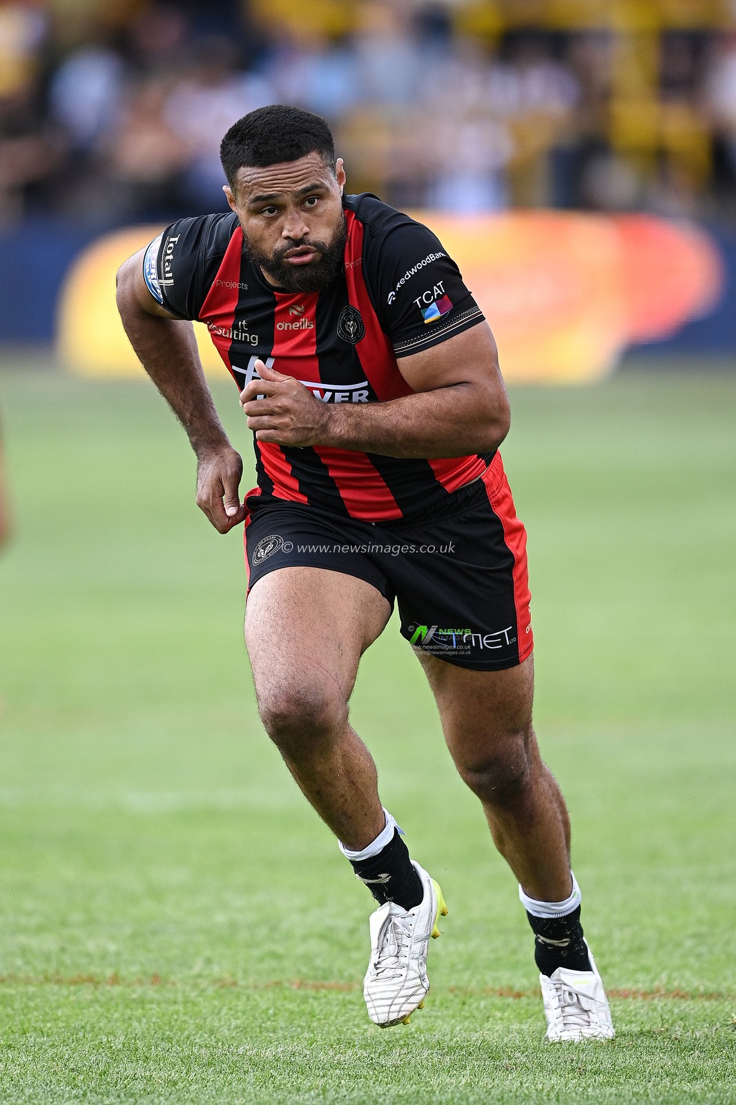 Toafofoa Sipley of Warrington Wolves during the Betfred Super League round 21 match Castleford Tigers vs Warrington Wolves at OneBore Stadium, Castleford, Untied Kingdom on 01 August 2026

(Photo by Ben Roberts/News Images)
