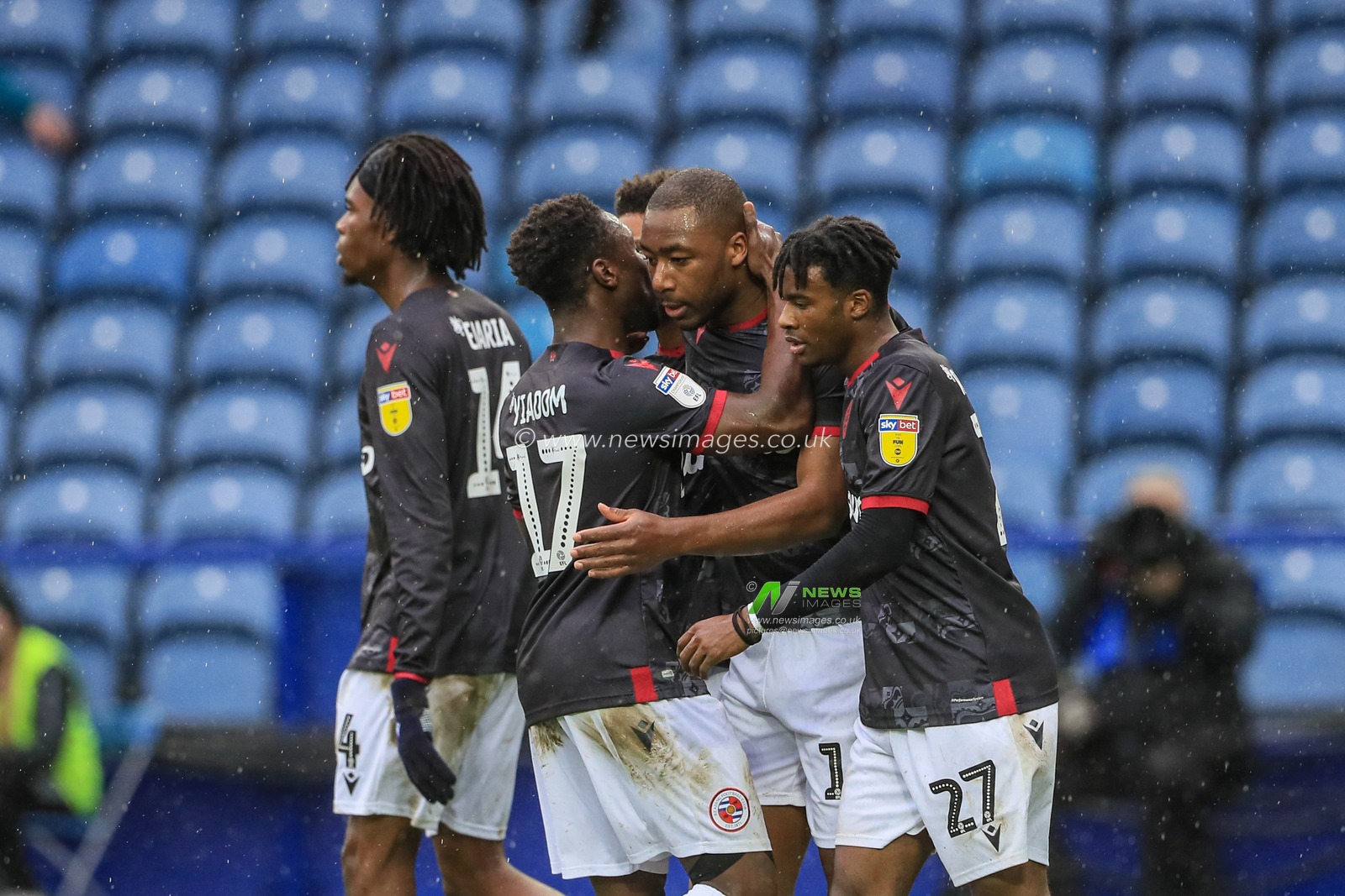 15th February 2020, Hillsborough, Sheffield, England; Sky Bet Championship, Sheffield Wednesday v Reading : Yakou MÃ©Ã¯tÃ© (19) of Reading celebrates his goal to make it 0-1