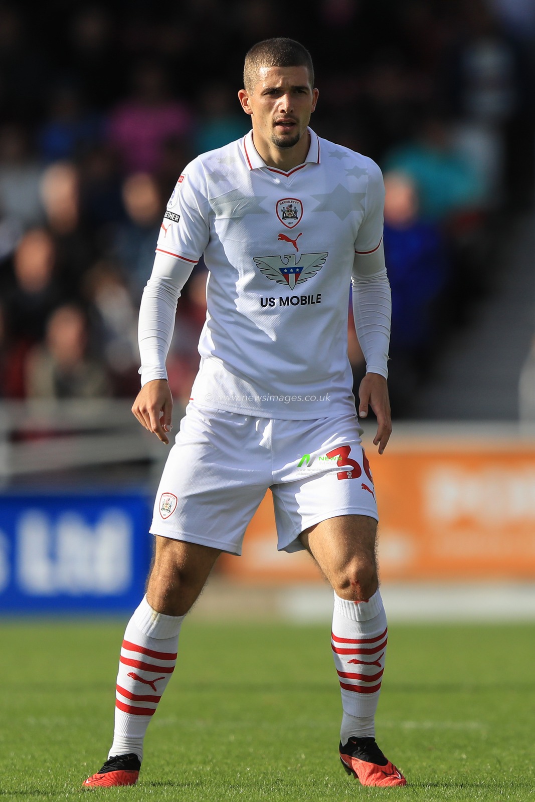 Max Watters #36 of Barnsley during the Sky Bet League 1 match Northampton Town vs Barnsley at Sixfields Stadium, Northampton, United Kingdom, 23rd September 2023

(Photo by Alfie Cosgrove/News Images)