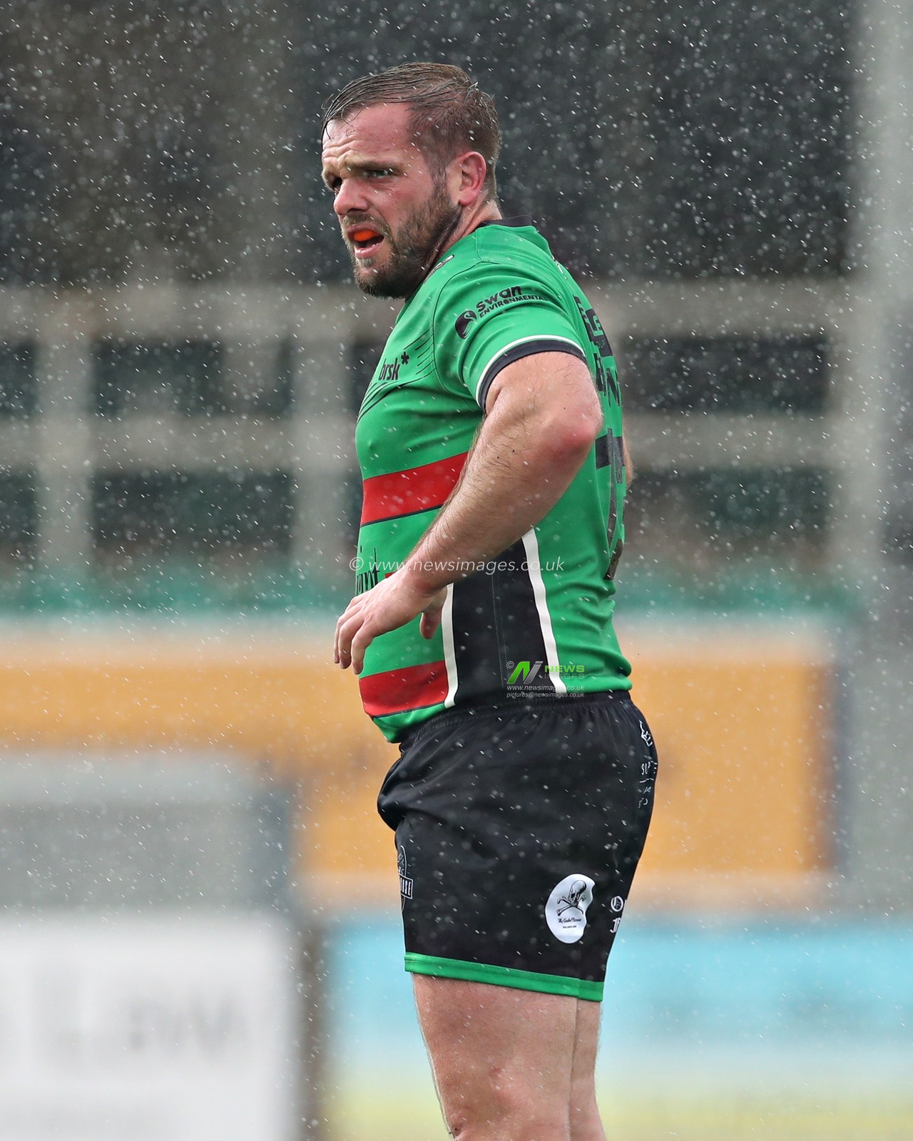 Aaron Brown of Keighley Cougars during the Betfred League 1 match North Wales Crusaders vs Keighley Cougars at Stadiwm CSM, Colwyn Bay, United Kingdom, 31st August 2025(Photo by Sam Eaden/News Images)