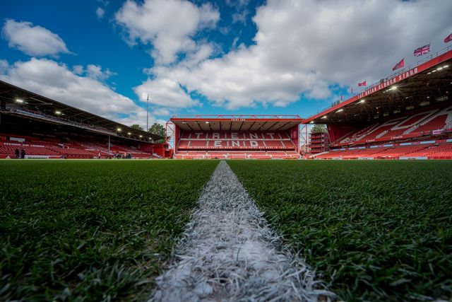 A general view of the pitch and stands showing the Trent End during the Premier League match Nottingham Forest vs Newcastle Untied at City Ground, Nottingham, United Kingdom on 10 May 2026

(Photo by Maynard Manyowa/News Images)