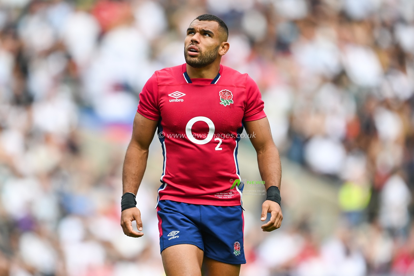 Joe Marchant of England during the game