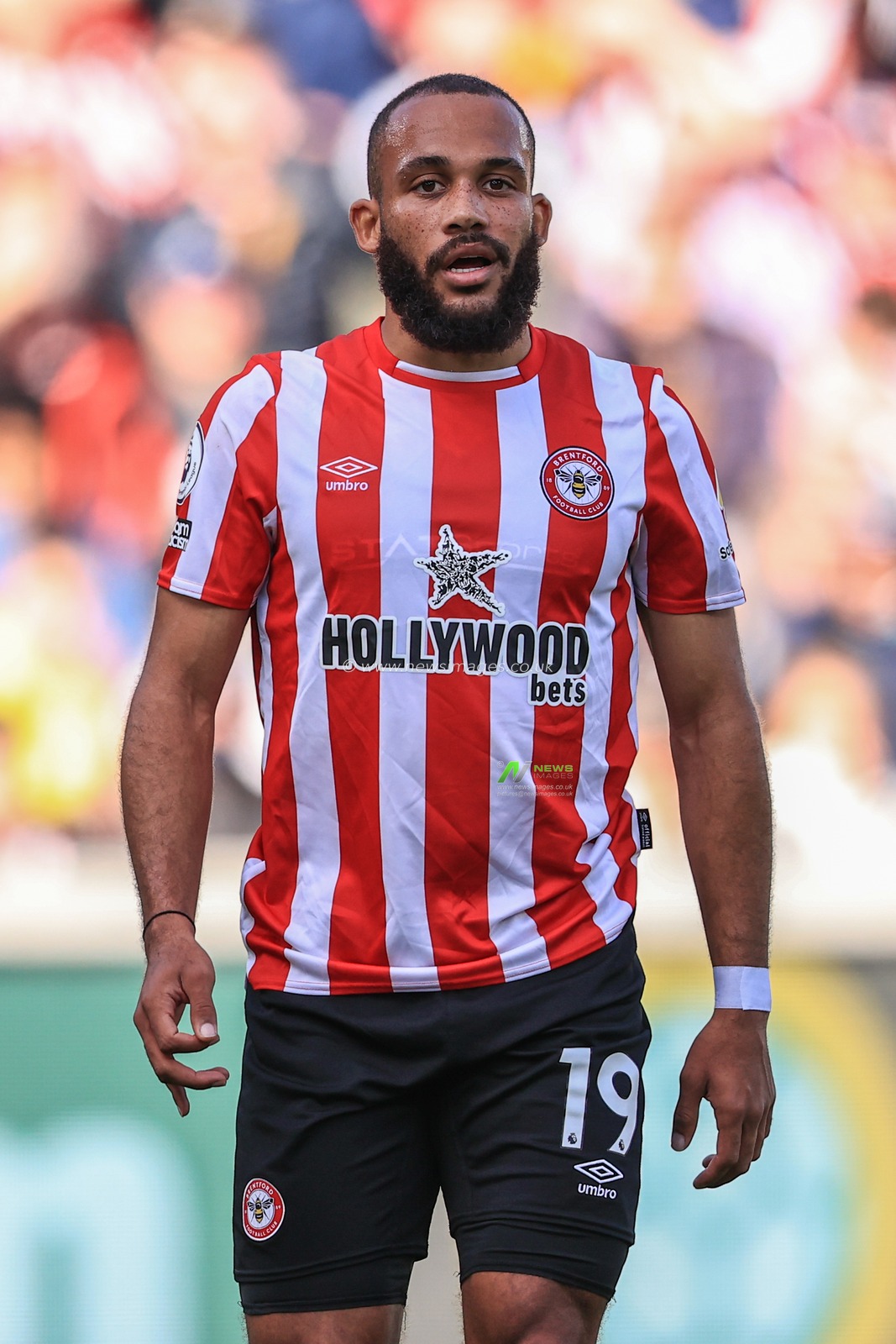 Bryan Mbeumo #19 of Brentford during the game