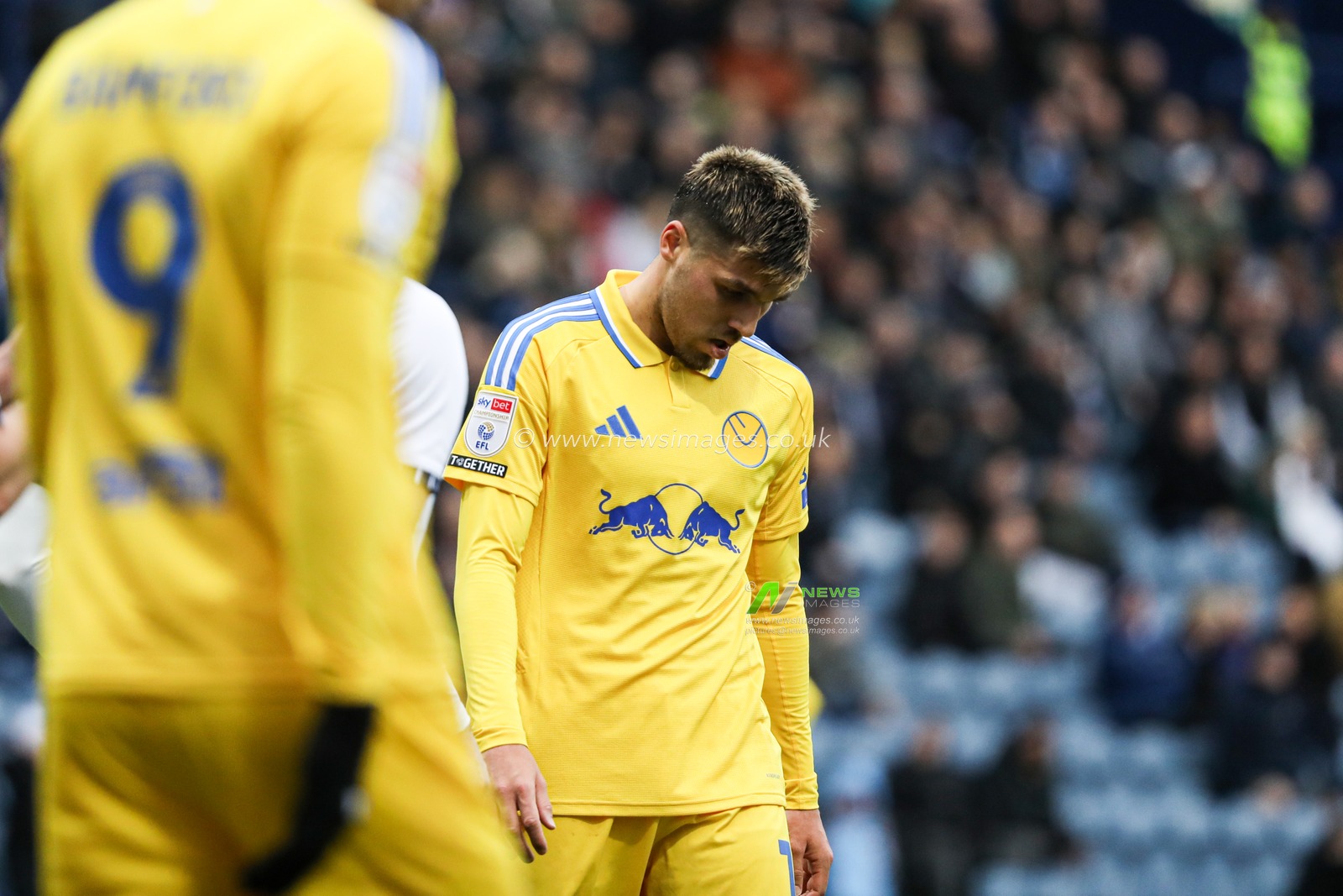 JoÃ«l Piroe of Leeds United looking down at the floor upset during the Sky Bet Championship match Preston North End vs Leeds United at Deepdale, Preston, United Kingdom, 14th December 2024

(Photo by Jorge Horsted/News Images)