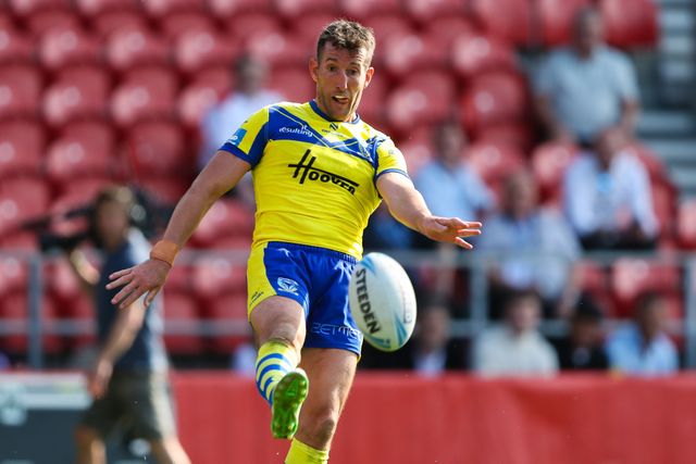 Stefan Ratchford of Warrington Wolves during the Betfred Challenge Cup Semi-final match Warrington Wolves vs Leigh Leopards at Totally Wicked Stadium, St Helens, United Kingdom, 11th May 2025

(Photo by Gareth Evans/News Images)