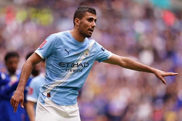 Rodri of Manchester City during the Emirates FA Cup Final match Chelsea vs Manchester City at Wembley Stadium, London, United Kingdom on 16 May 2026

(Photo by Harvey Murphy/News Images)